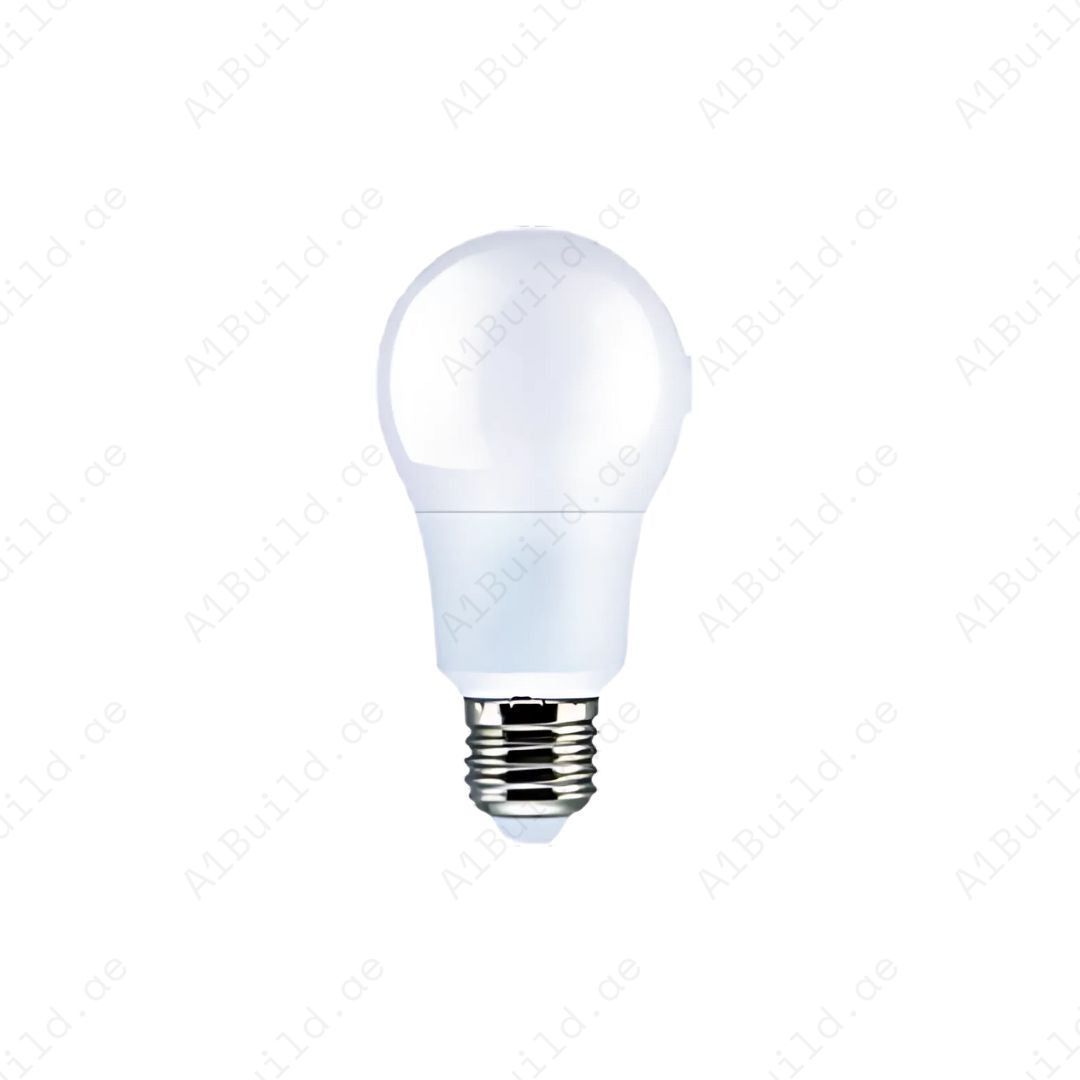 Anar 9W LED Bulb with E27 base. 3000K, 4000K & 6500K options, 800–900lm brightness, 180° wide beam, 15,000hrs lifespan, and 80% energy saving.Anar 9W LED Bulb with E27 base. 3000K, 4000K & 6500K options, 800–900lm brightness, 180° wide beam, 15,000hrs lifespan, and 80% energy saving.