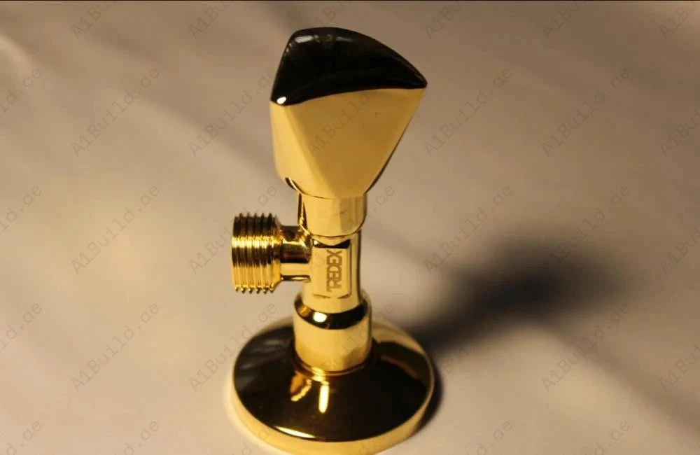 Angle valve Long Type (Premium Gold Brass)