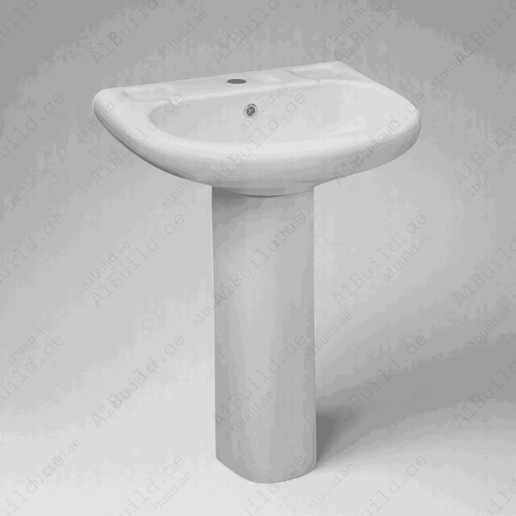 AquaFullPedestalWashBasinforModernBathroomElegance