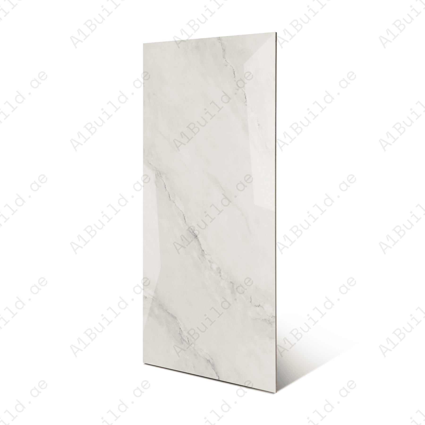 Arctic Flow Silver porcelain tile 60x120cm 9mm thickness, light grey marble look design, durable porcelain tile for modern floors and walls.