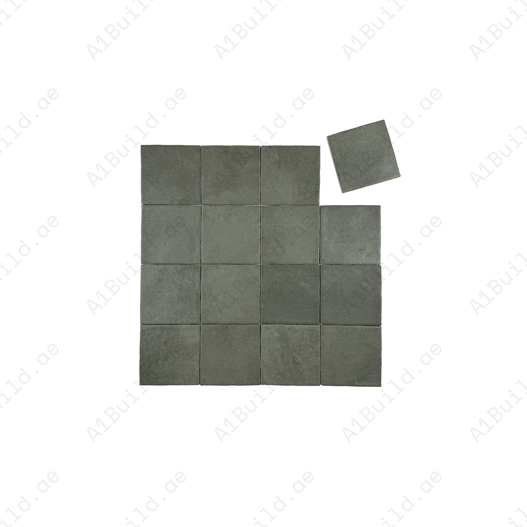 Artisan Essence Earthy Green Matte Porcelain Artisanal Tile