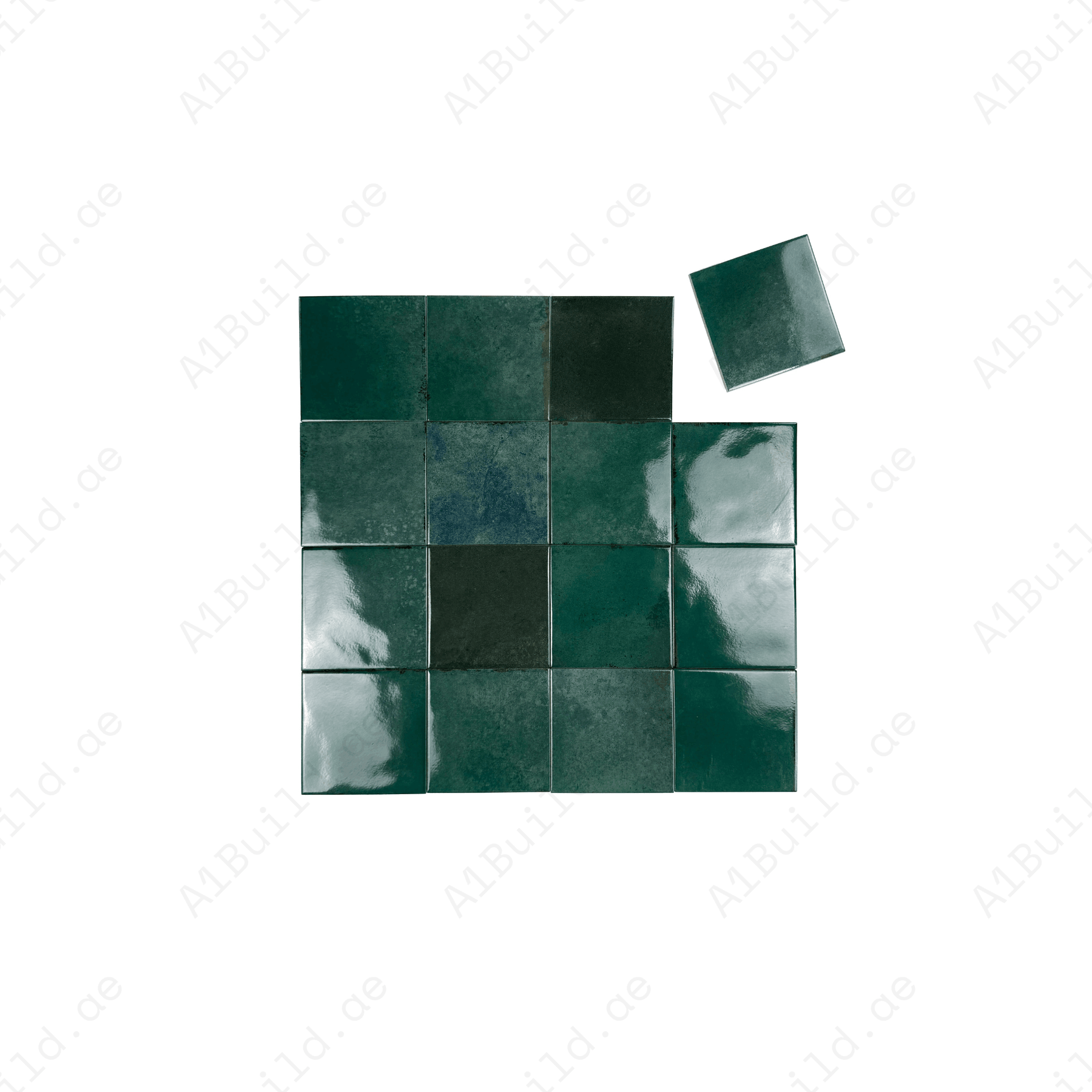 Artisan Essence Mixed Grey Glossy Porcelain Artisanal Tile