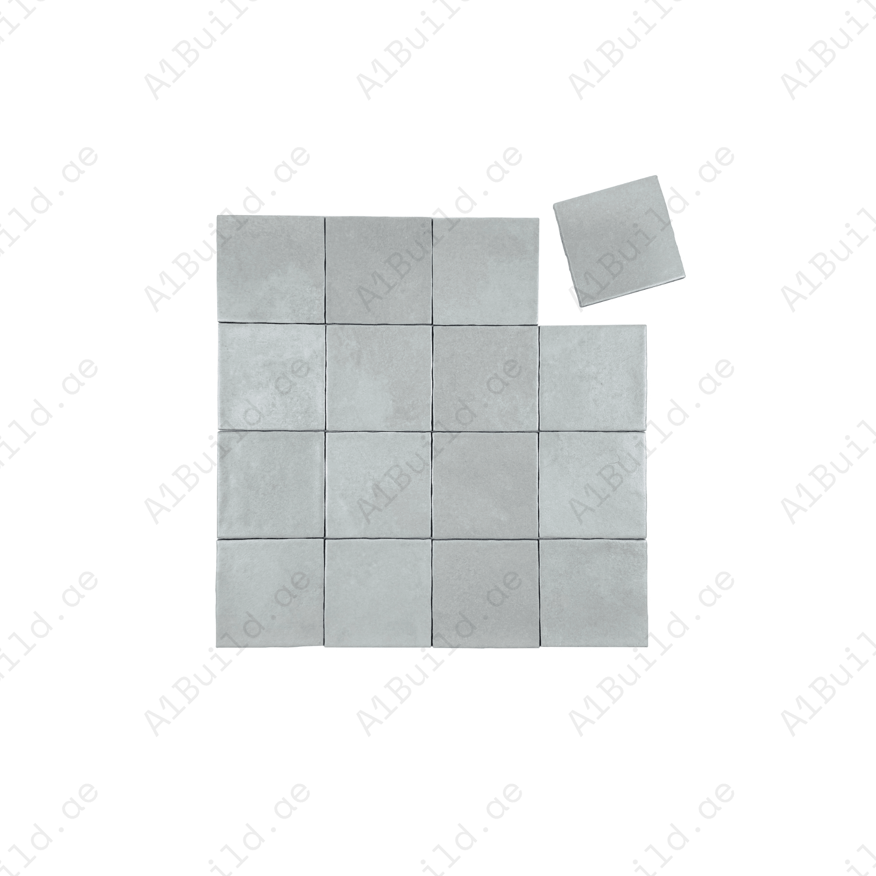 Artisan Essence Smoke White Matte Porcelain Artisanal Tile