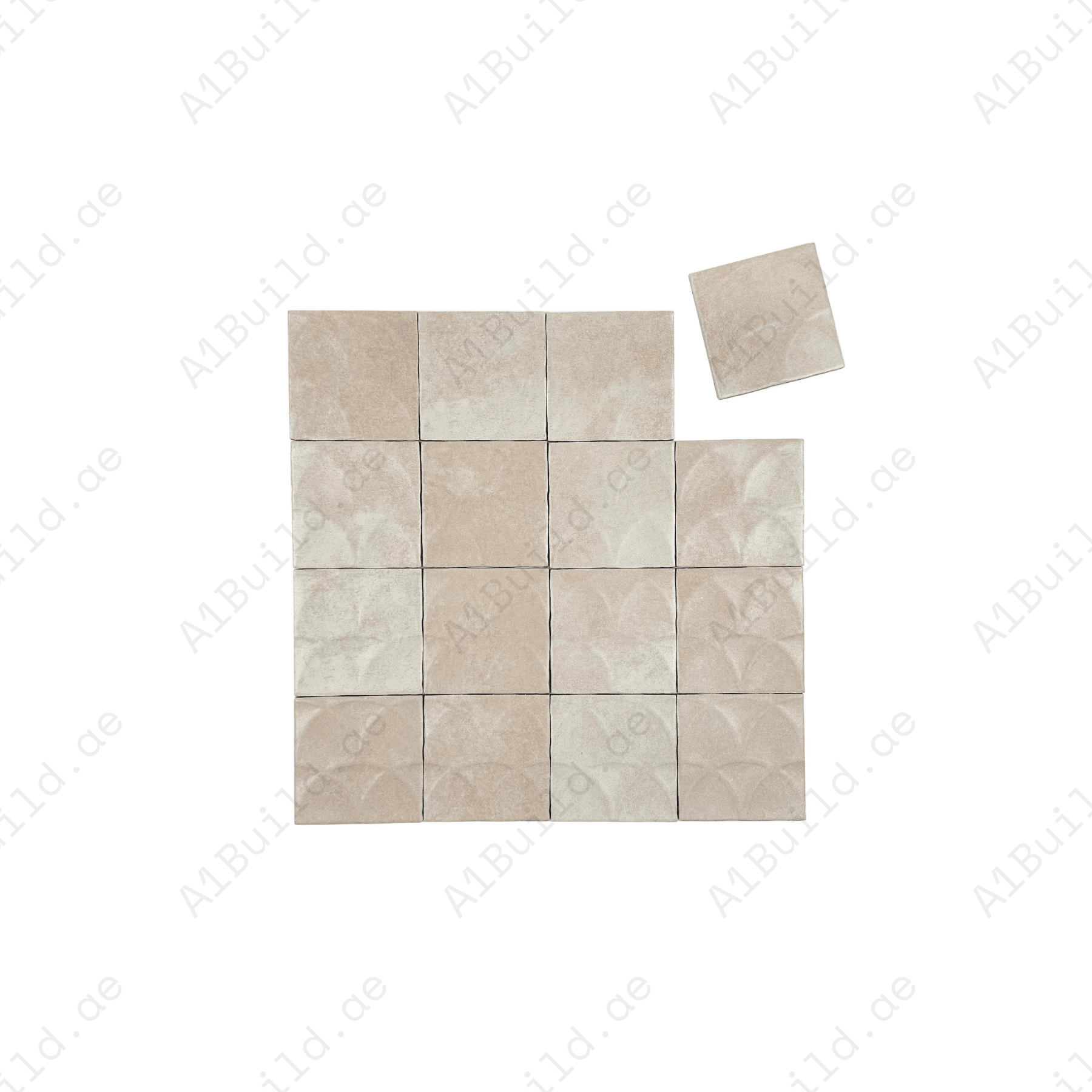 Artisan Essence Textured Beige Matte Porcelain Artisanal Tile