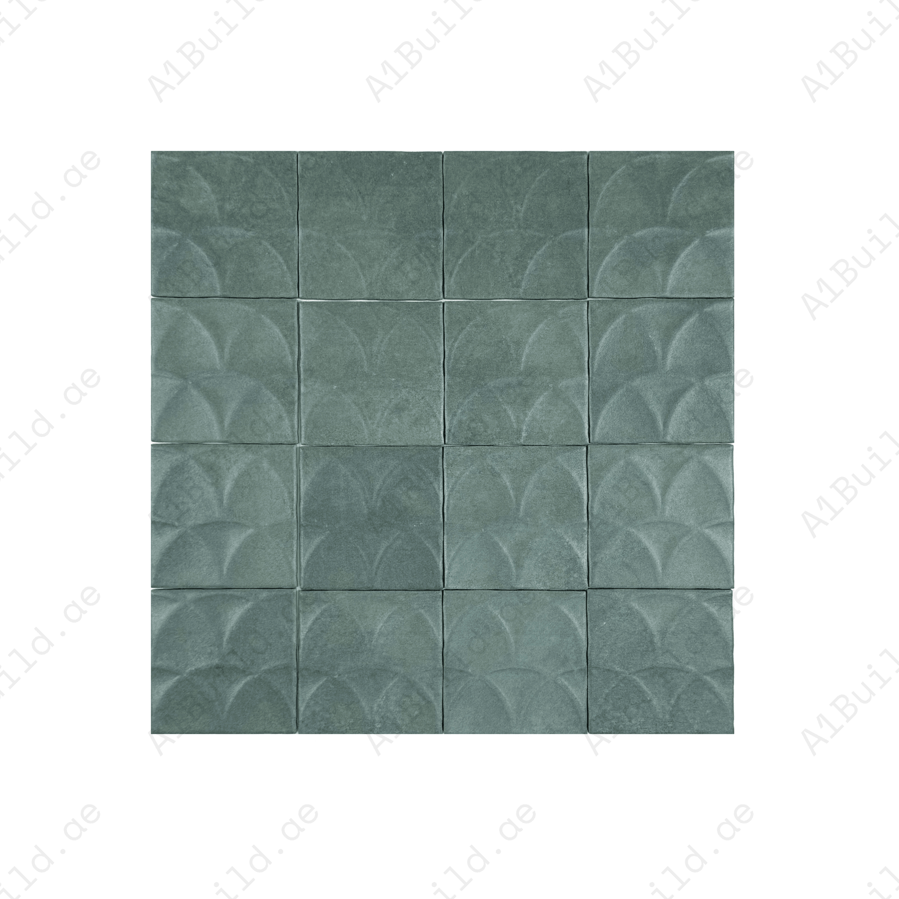 Artisan Essence Textured Garden Green Matte Porcelain Artisanal Tile
