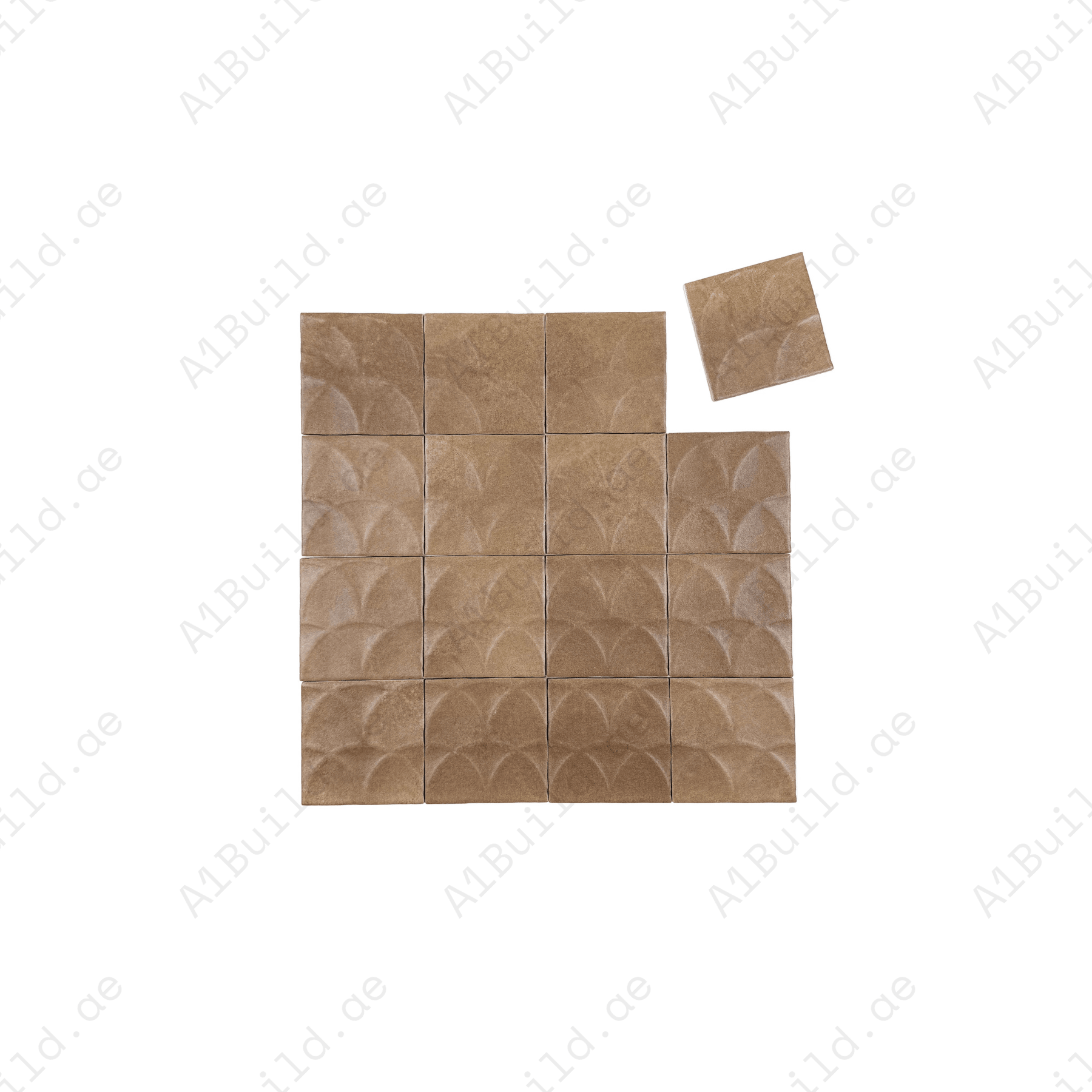 Artisan Essence Textured Orange Matte Porcelain Artisanal Tile