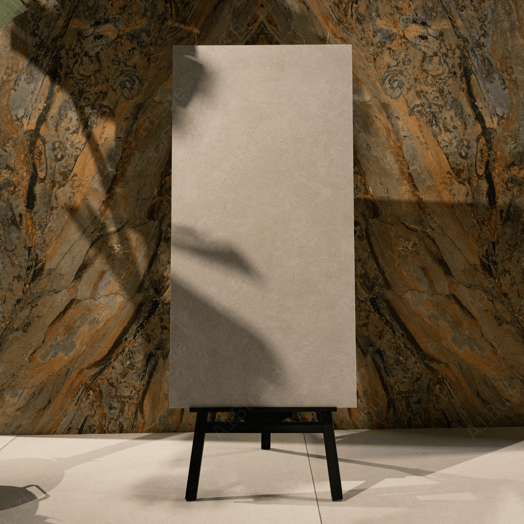 Aster Sand porcelain tile 60x60cm with 9mm thickness, stone-inspired design, durable porcelain, ideal for floors and walls.