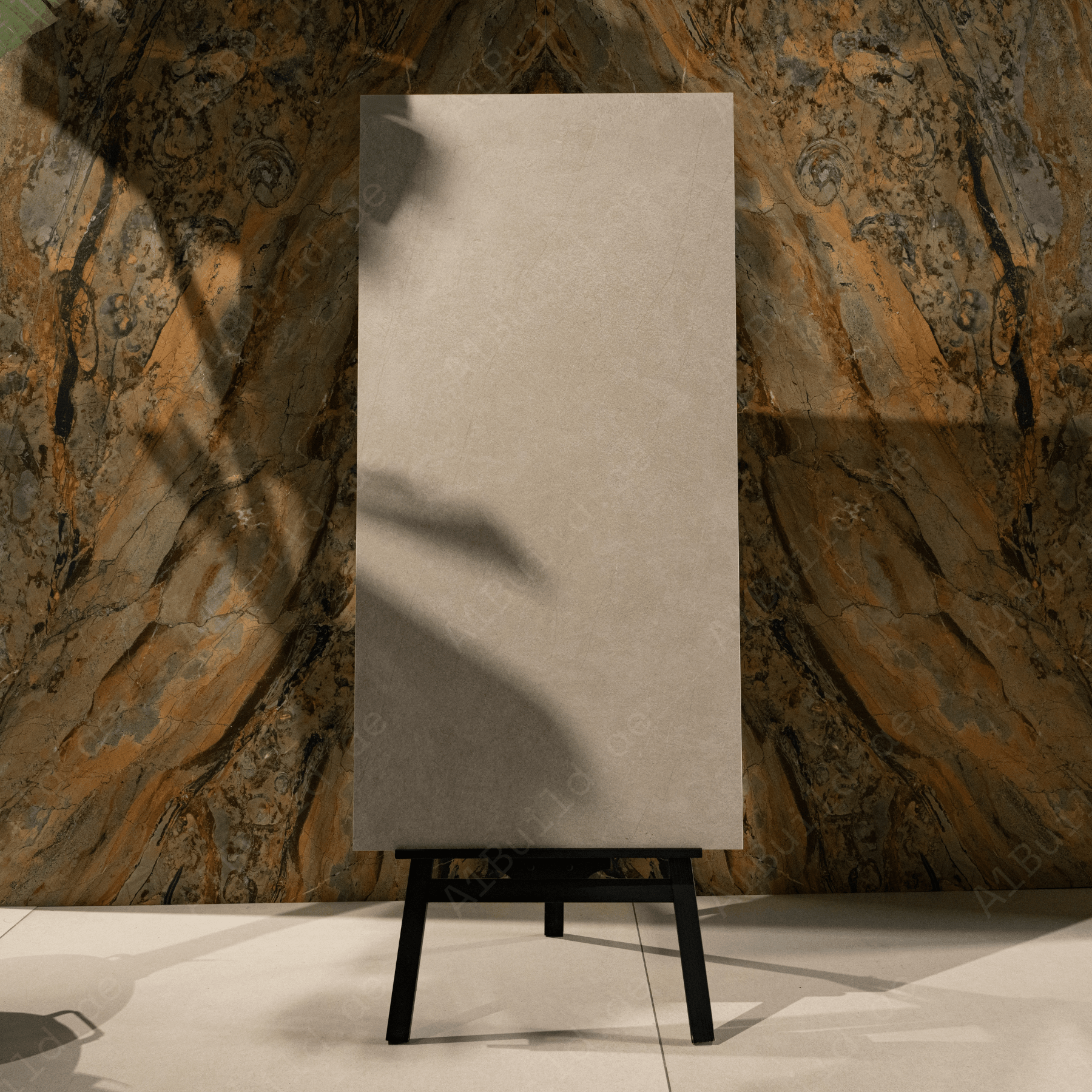 Aster Sand porcelain tile 60x60cm with 9mm thickness, stone-inspired design, durable porcelain, ideal for floors and walls.