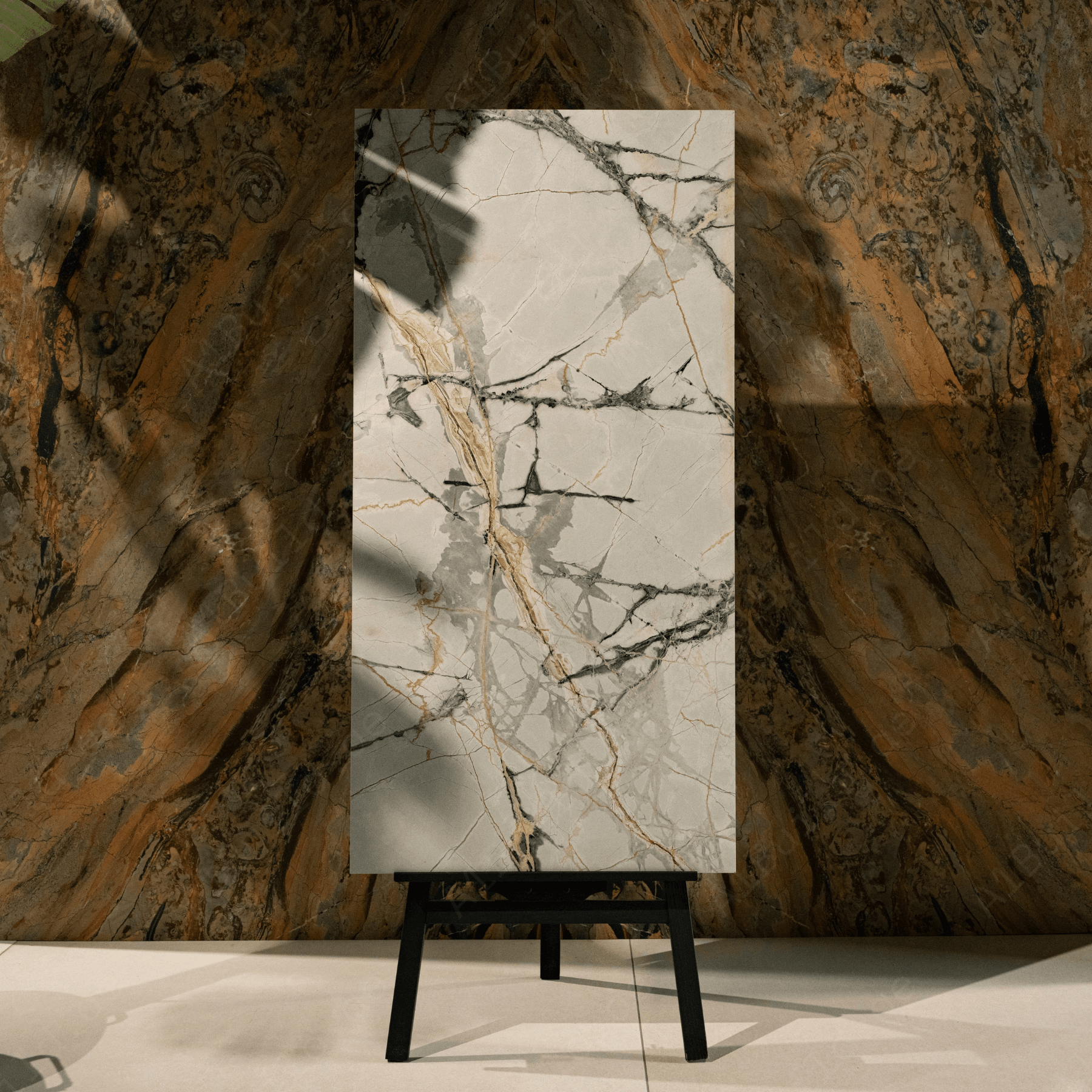 Aura Rope porcelain tile 60x120cm with 9mm thickness features a warm marble look, durable porcelain body, premium finish for floors and walls.