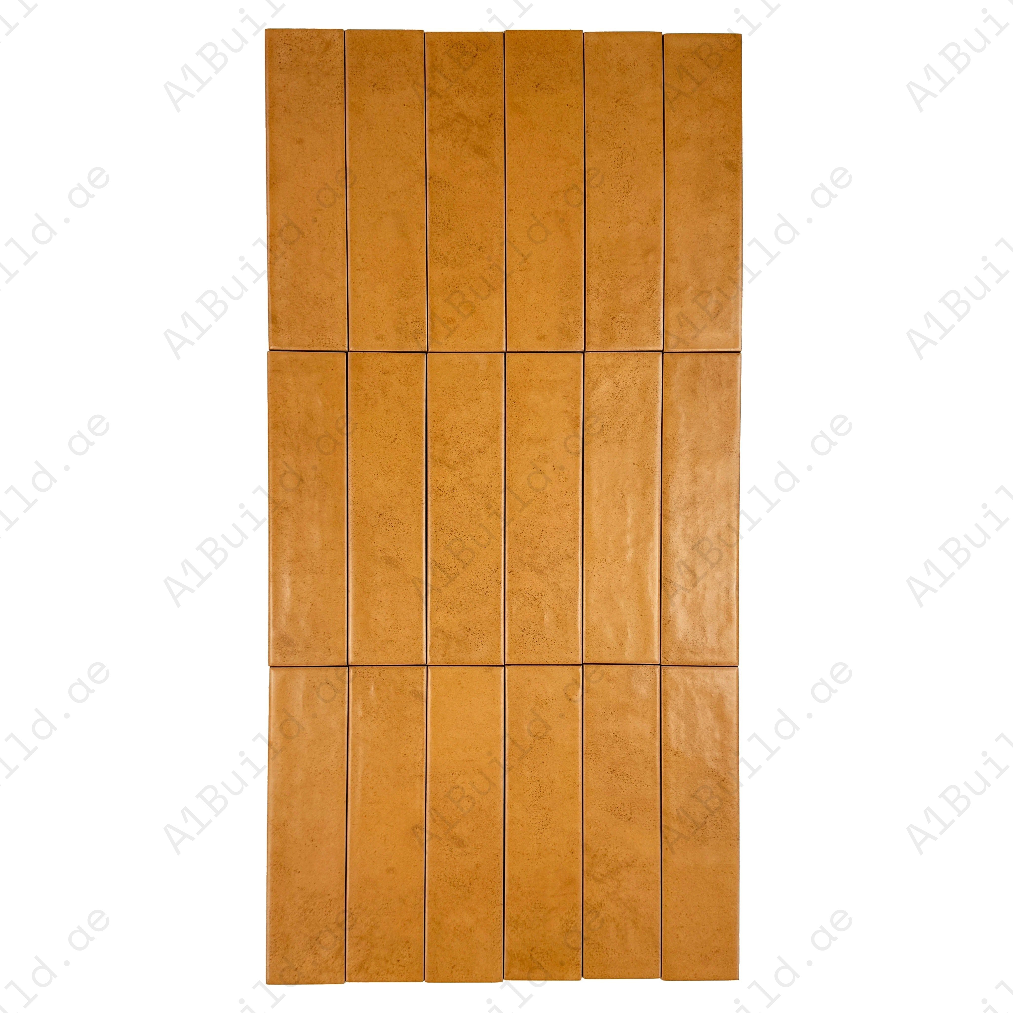 Aurora Vibes Dark Orange Semimatte Porcelain Tiles—durable, waterproof, and stylish. Ideal for kitchens, bathrooms, walls, floors, and outdoor spaces.