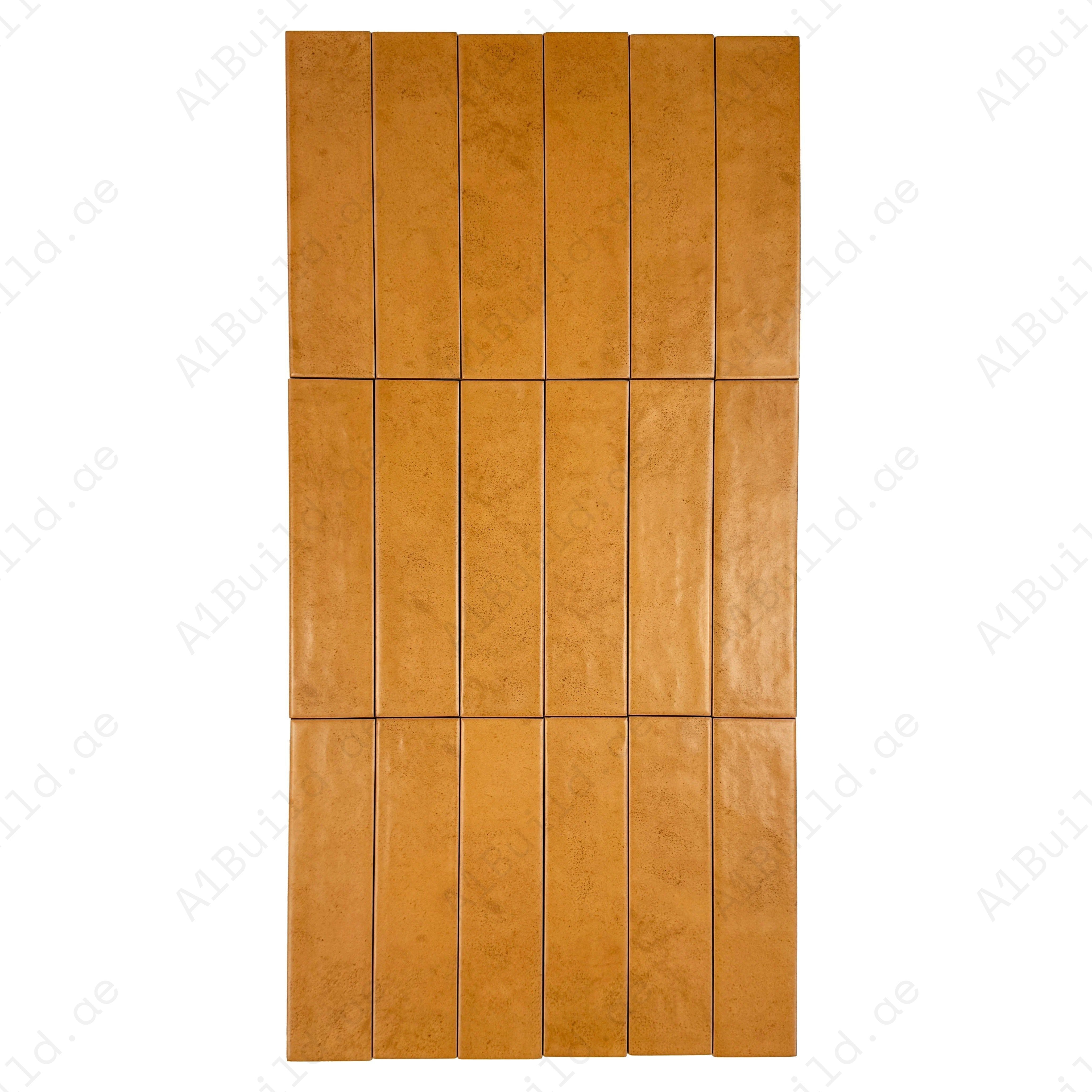 Aurora Vibes Dark Orange Semimatte Porcelain Tiles—durable, waterproof, and stylish. Ideal for kitchens, bathrooms, walls, floors, and outdoor spaces.