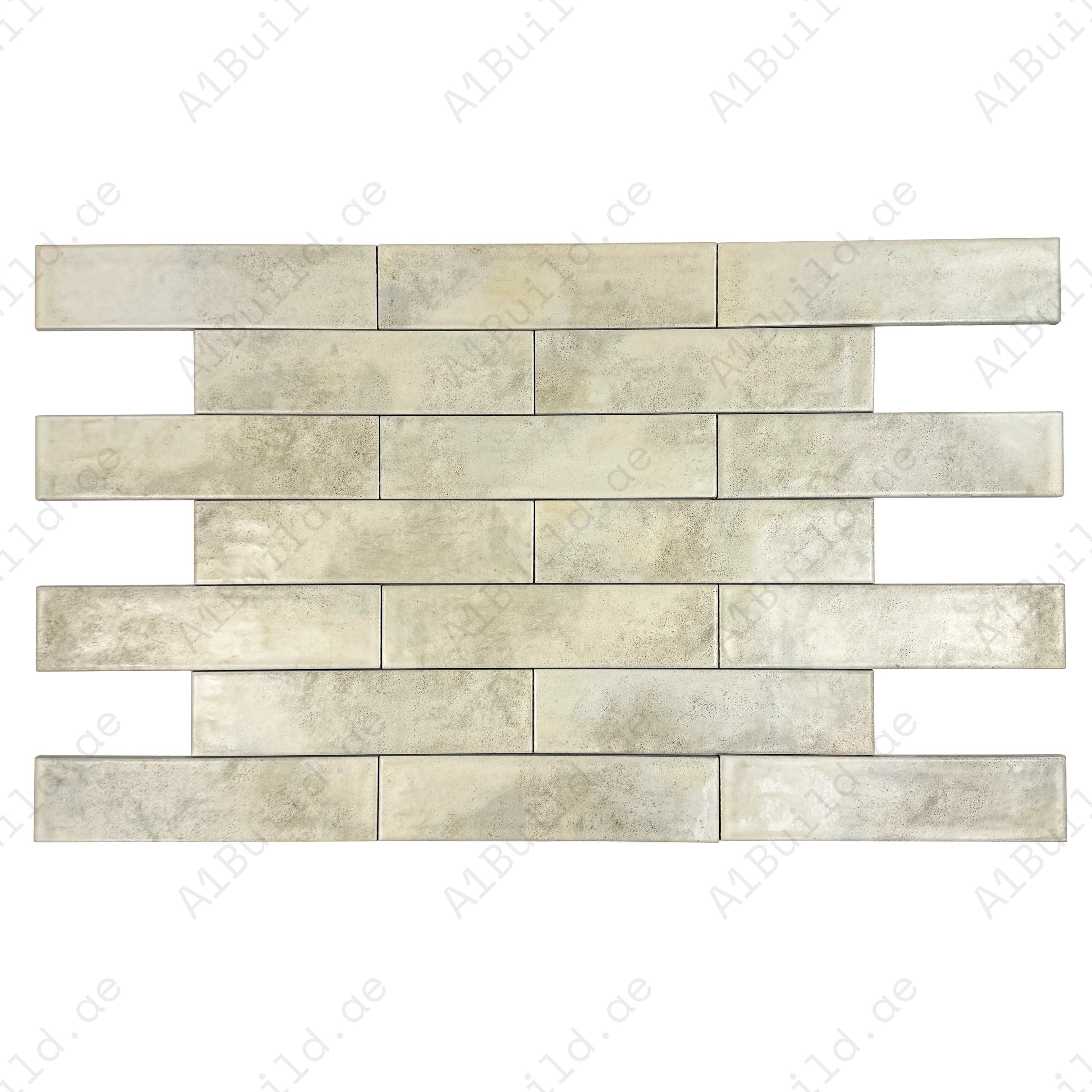 Aurora Vibes Off White & Light Grey Semimatte Porcelain Tiles. Durable, waterproof, and versatile for walls, floors, kitchen backsplashes, and high-traffic areas.