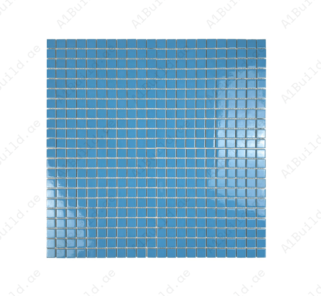 Azure Harmony Light Blue Ordinary Glazed Porcelain Mosaic
