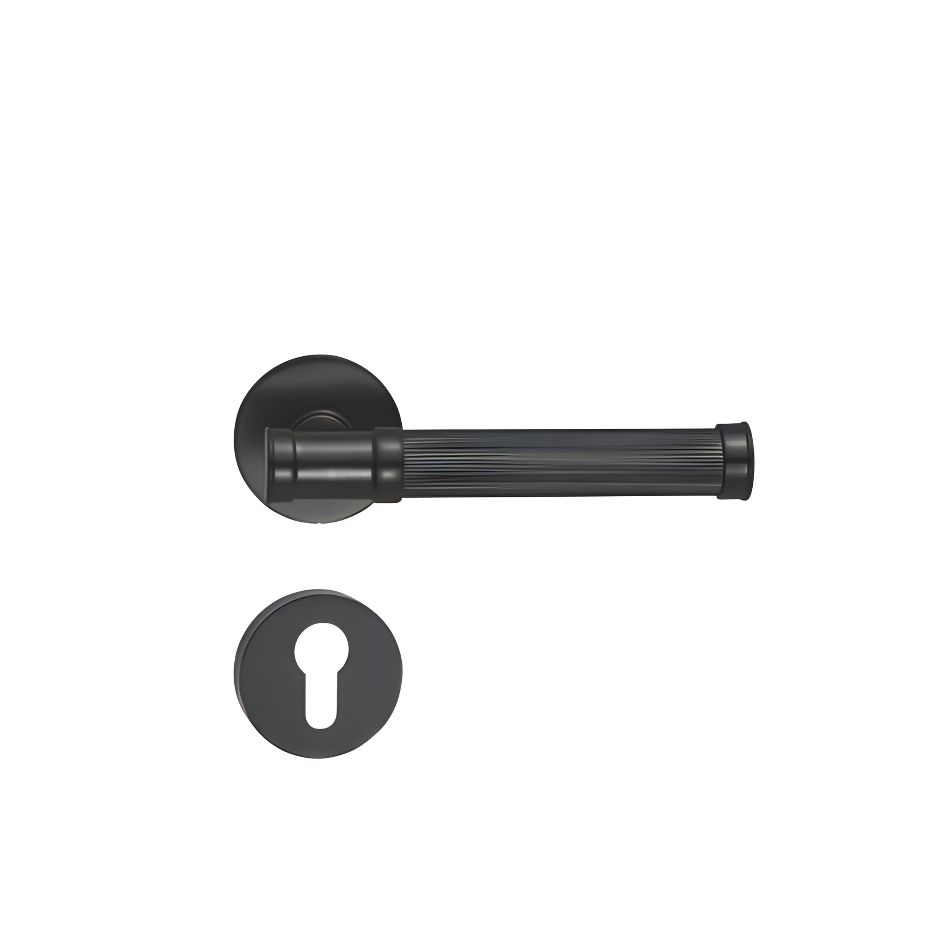 BA.8836 premium pure copper door lock handle in Black finish. Luxury architectural hardware for modern homes, hotels, offices, and elegant interiors.