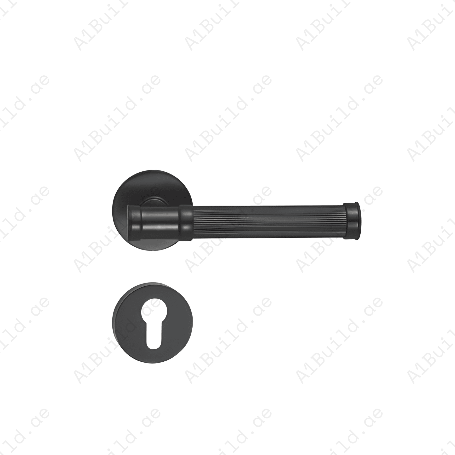 BA.8836 premium pure copper door lock handle in Black finish. Luxury architectural hardware for modern homes, hotels, offices, and elegant interiors.