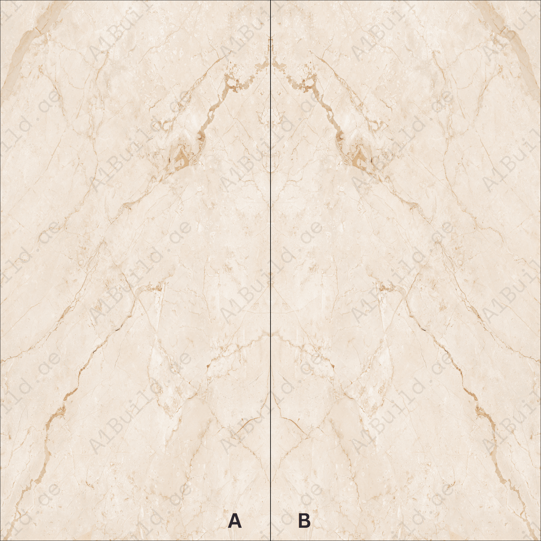 Breccia Oyster High Gloss Book Match Porcelain Slabs | 120x240cm Luxurious Beige Tiles