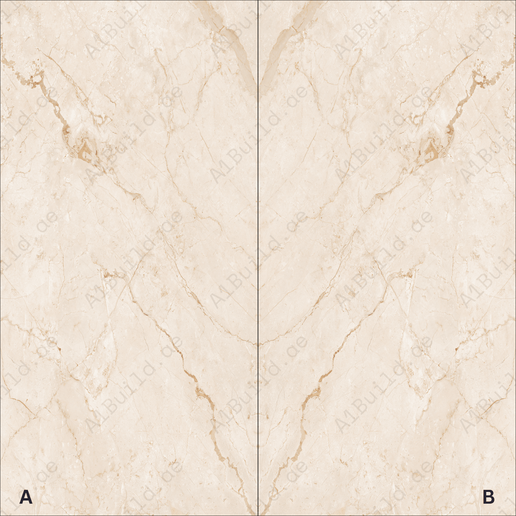 Breccia Oyster High Gloss Book Match Porcelain Slabs | 120x240cm Luxurious Beige Tiles