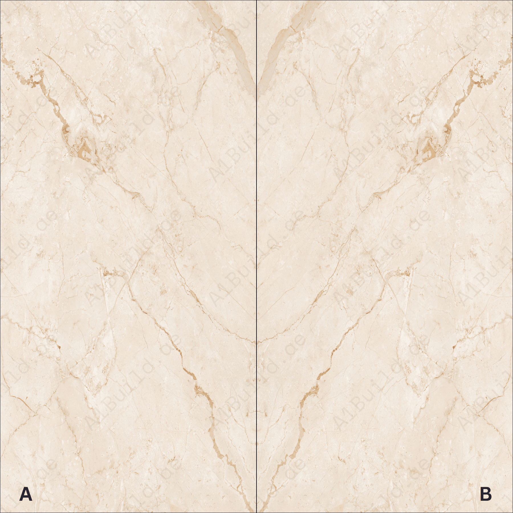 Breccia Oyster High Gloss Book Match Porcelain Slabs | 120x240cm Luxurious Beige Tiles