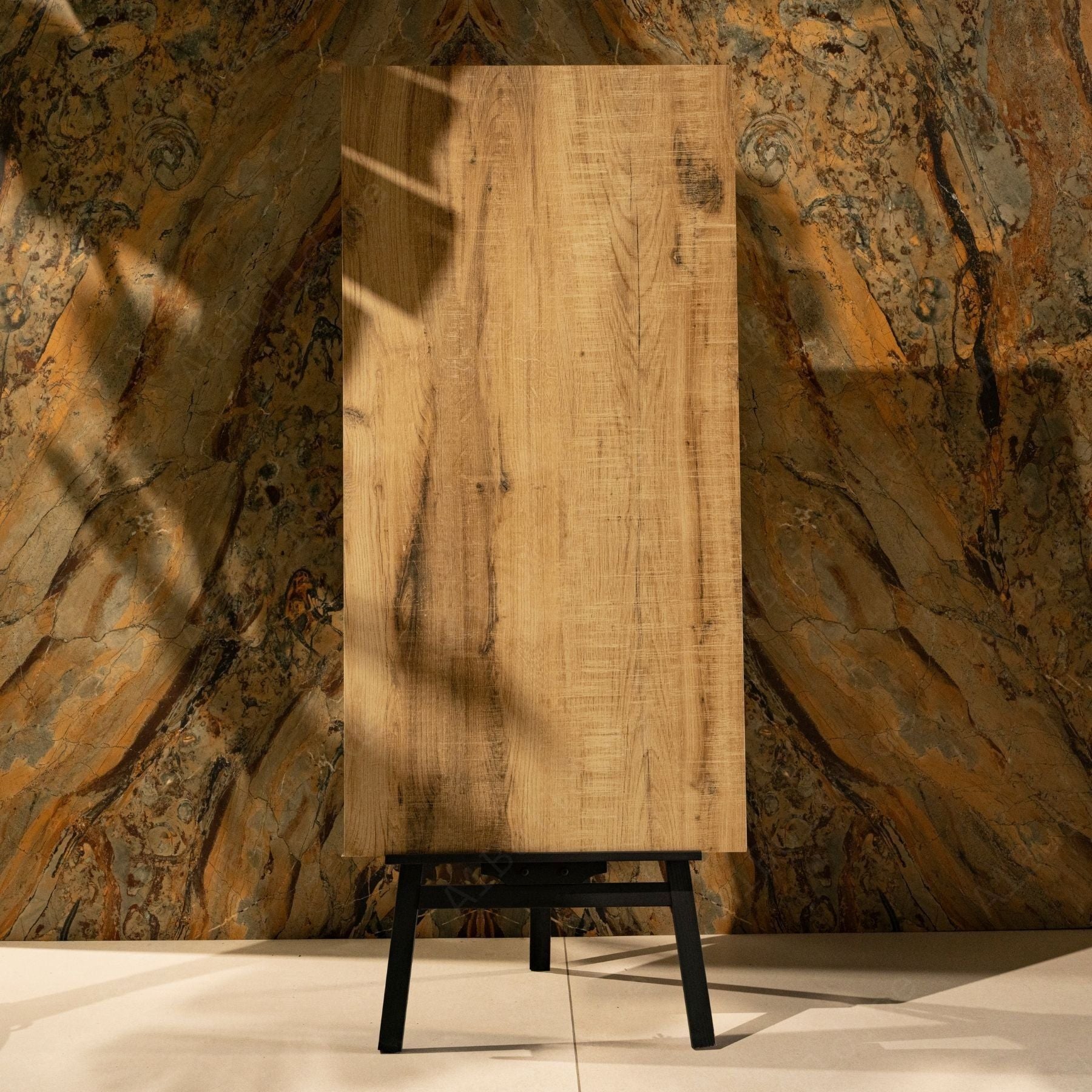 Bark Wood wood-look porcelain tile in 60x120cm size with rustic natural wood texture, durable 9mm thickness and premium finish for walls and floors.