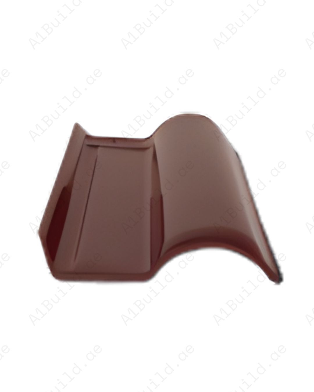 Barugandy red curved ceramic roof tile 42×27 cm. 2.8kg, 12/m². Premium finish, durable, stylish roofing for luxury builds.