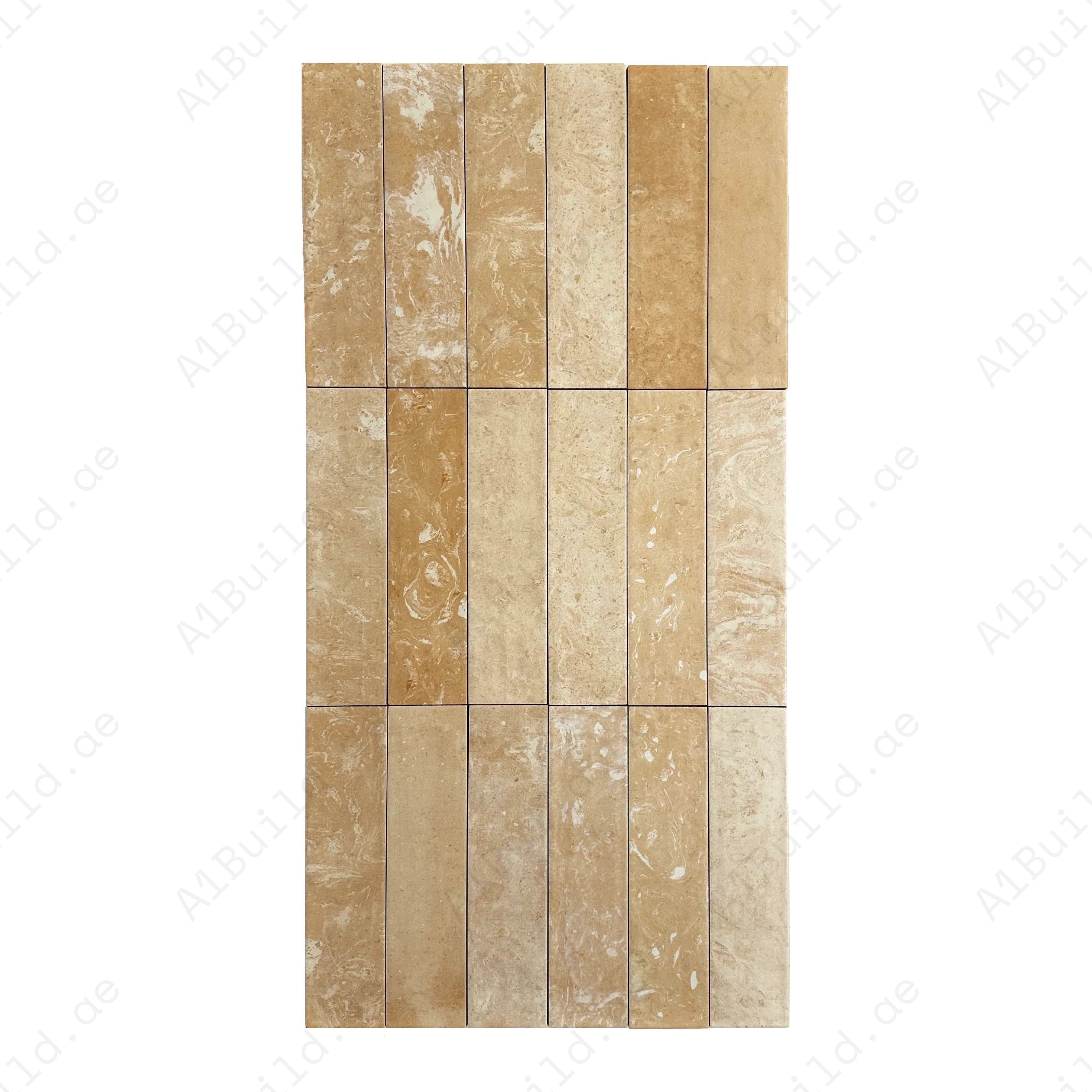 Beige Mixed Matte Porcelain Artisanal Tile offers timeless elegance, durability, and style. Perfect for walls and floors in residential and commercial spaces.