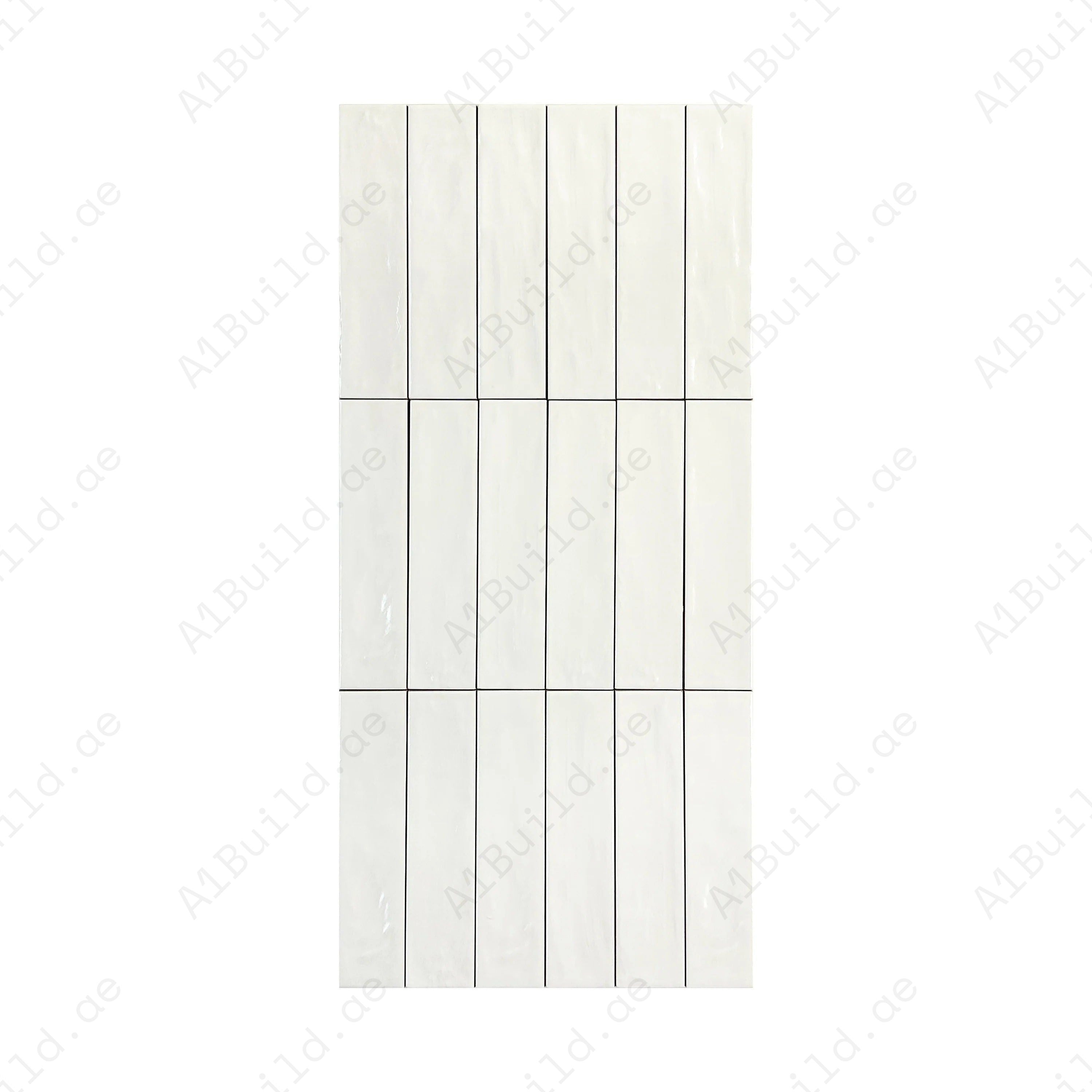 Beige Semimatte Pearlescent Ceramic Artisanal Tile combines style, durability, and versatility, perfect for walls, floors, and backsplashes in modern interiors.