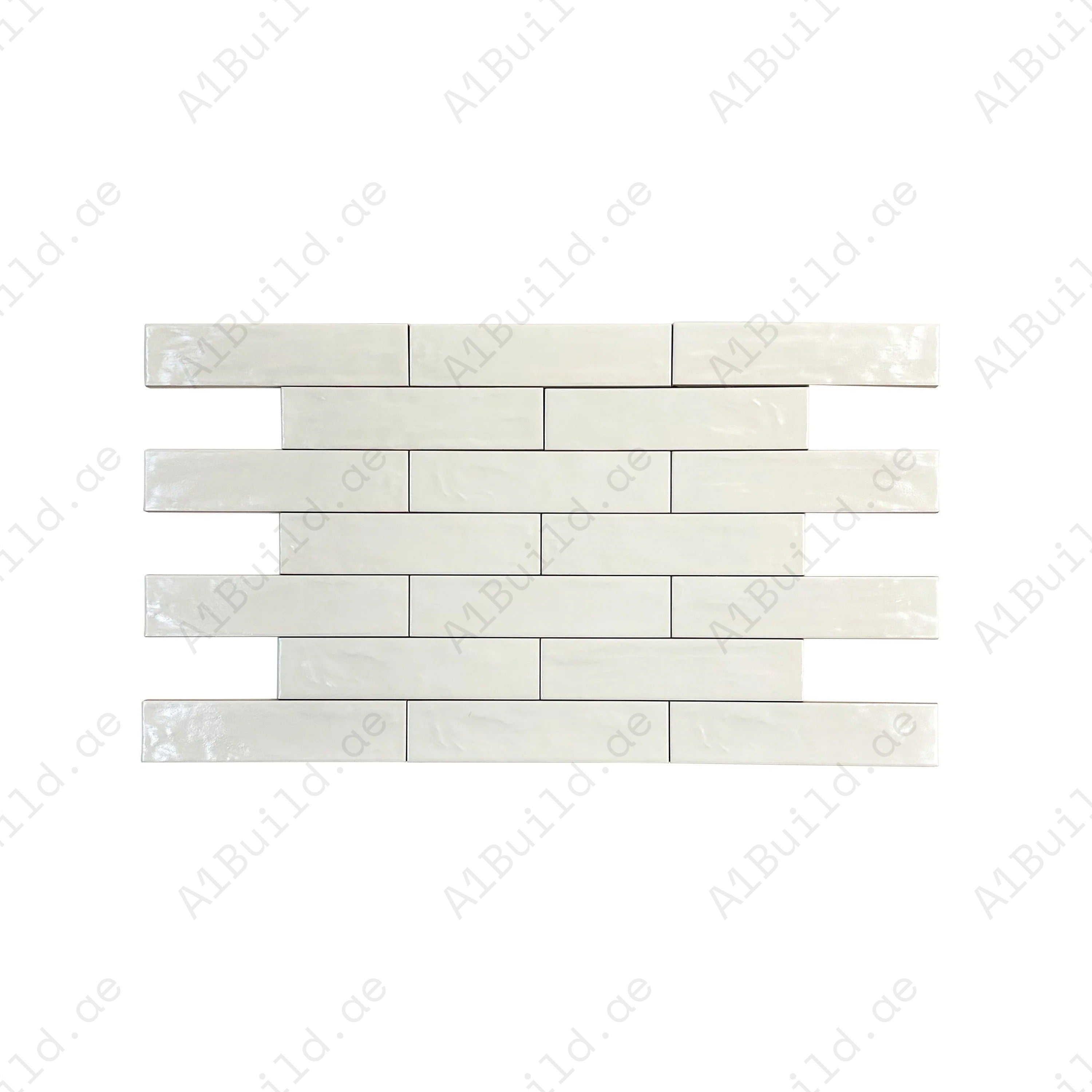 Beige Semimatte Pearlescent Ceramic Artisanal Tile combines style, durability, and versatility, perfect for walls, floors, and backsplashes in modern interiors.