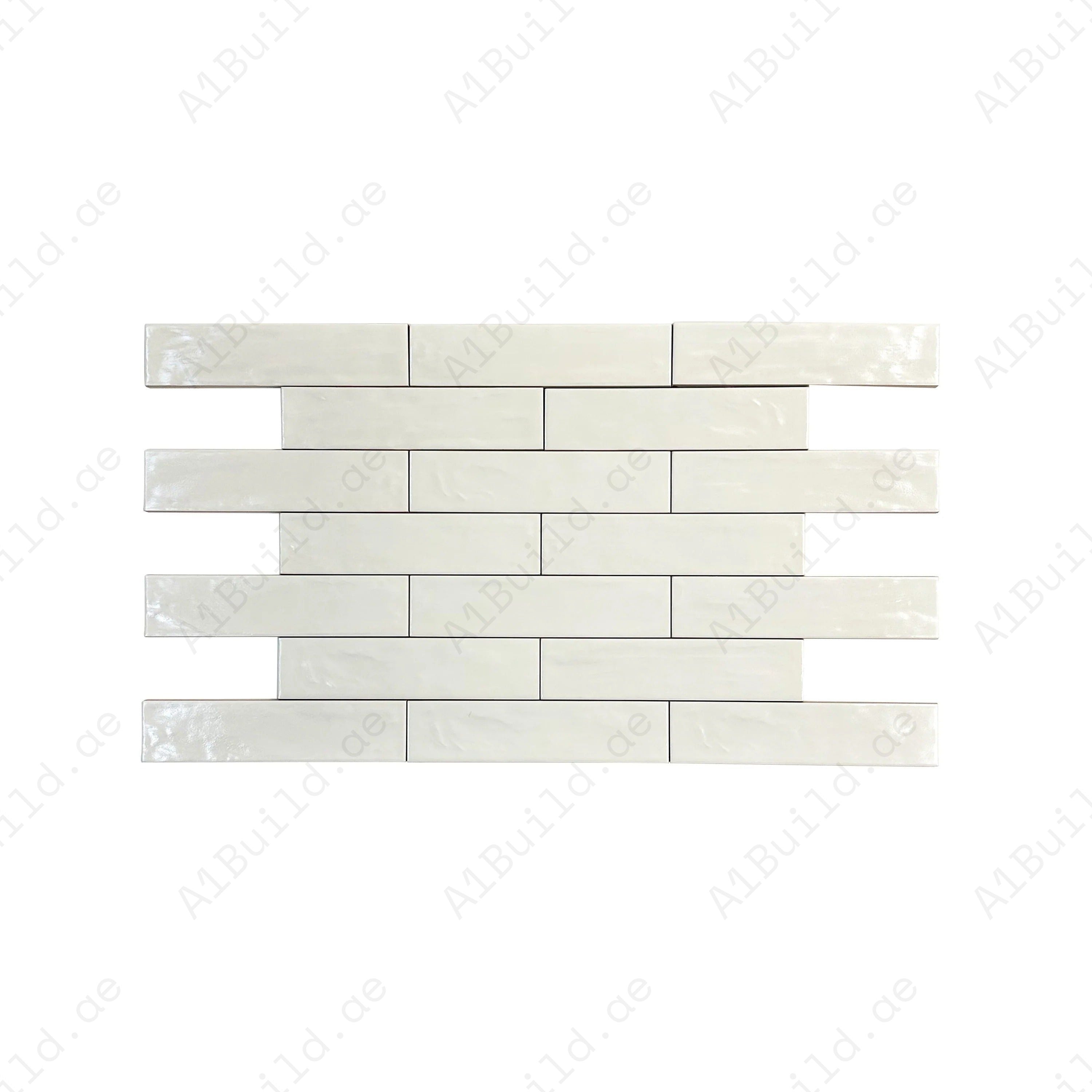 Beige Semimatte Pearlescent Ceramic Artisanal Tile combines style, durability, and versatility, perfect for walls, floors, and backsplashes in modern interiors.