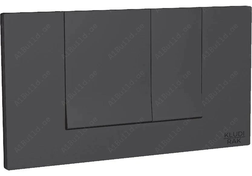 Black Dual Flush Plate for Concealed Cistern