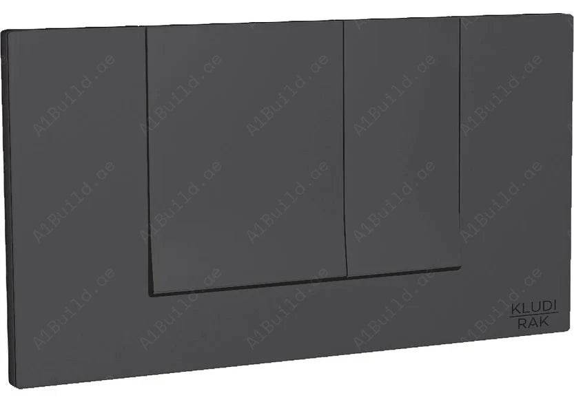 Black Dual Flush Plate for Concealed Cistern