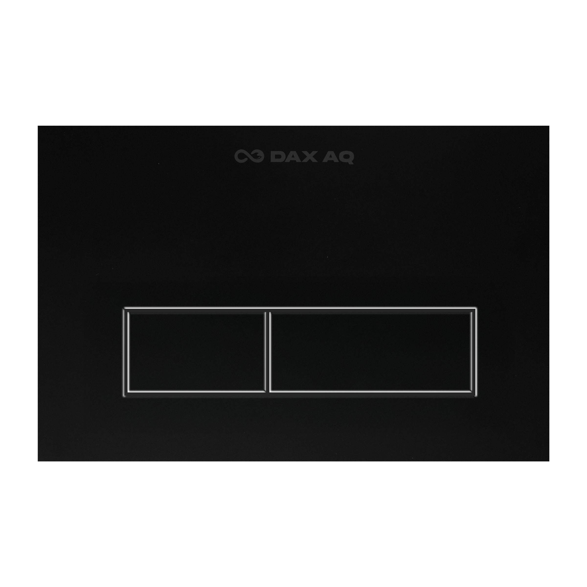 Black matte flush plate with water-saving dual control and premium minimalist design for modern bathrooms. Perfect for stylish modular switch installations