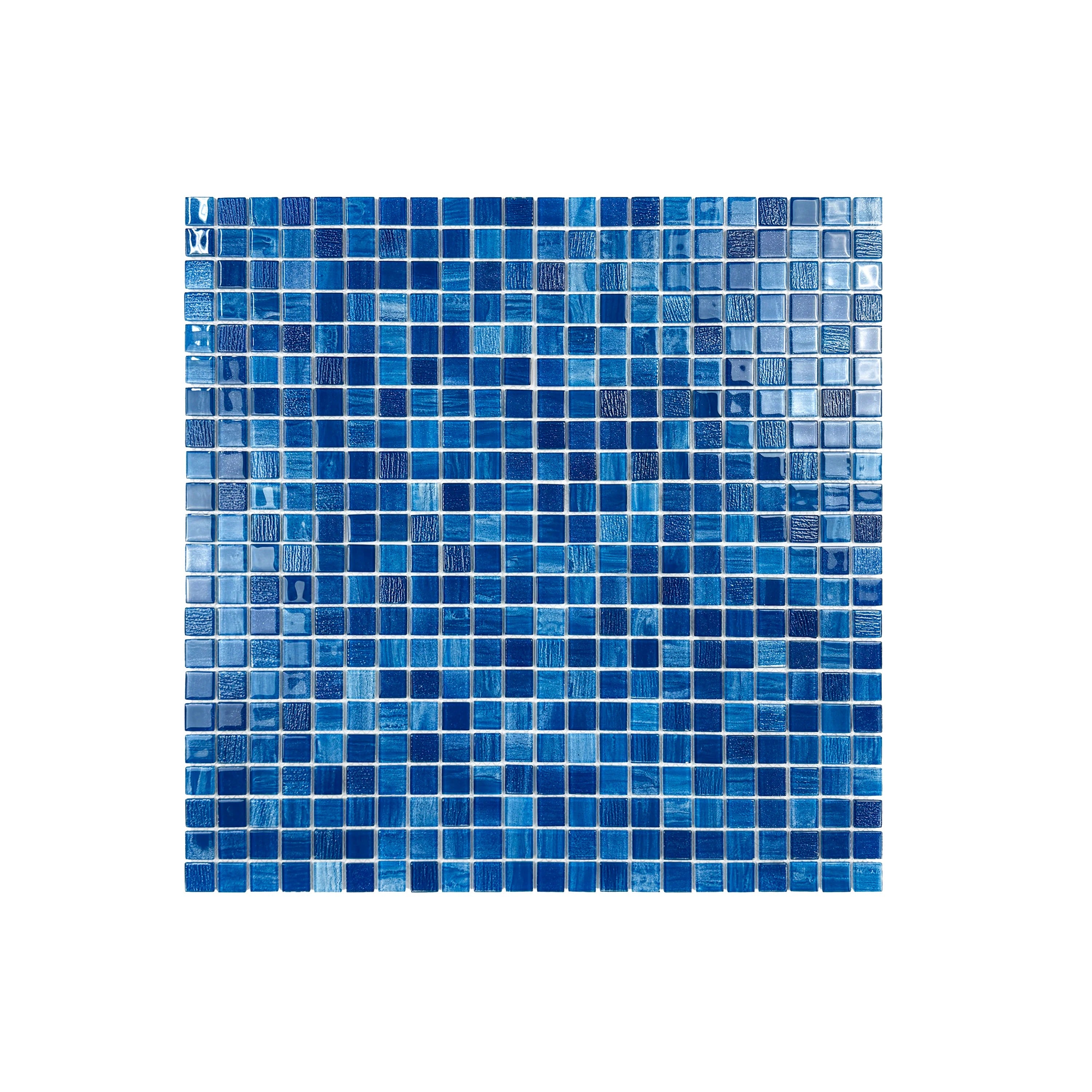 Blue & Sapphire Glass Mosaic Pool Tiles with UV protection, slip resistance and eco-friendly durability. Ideal for luxury, spas and water features in Dubai.