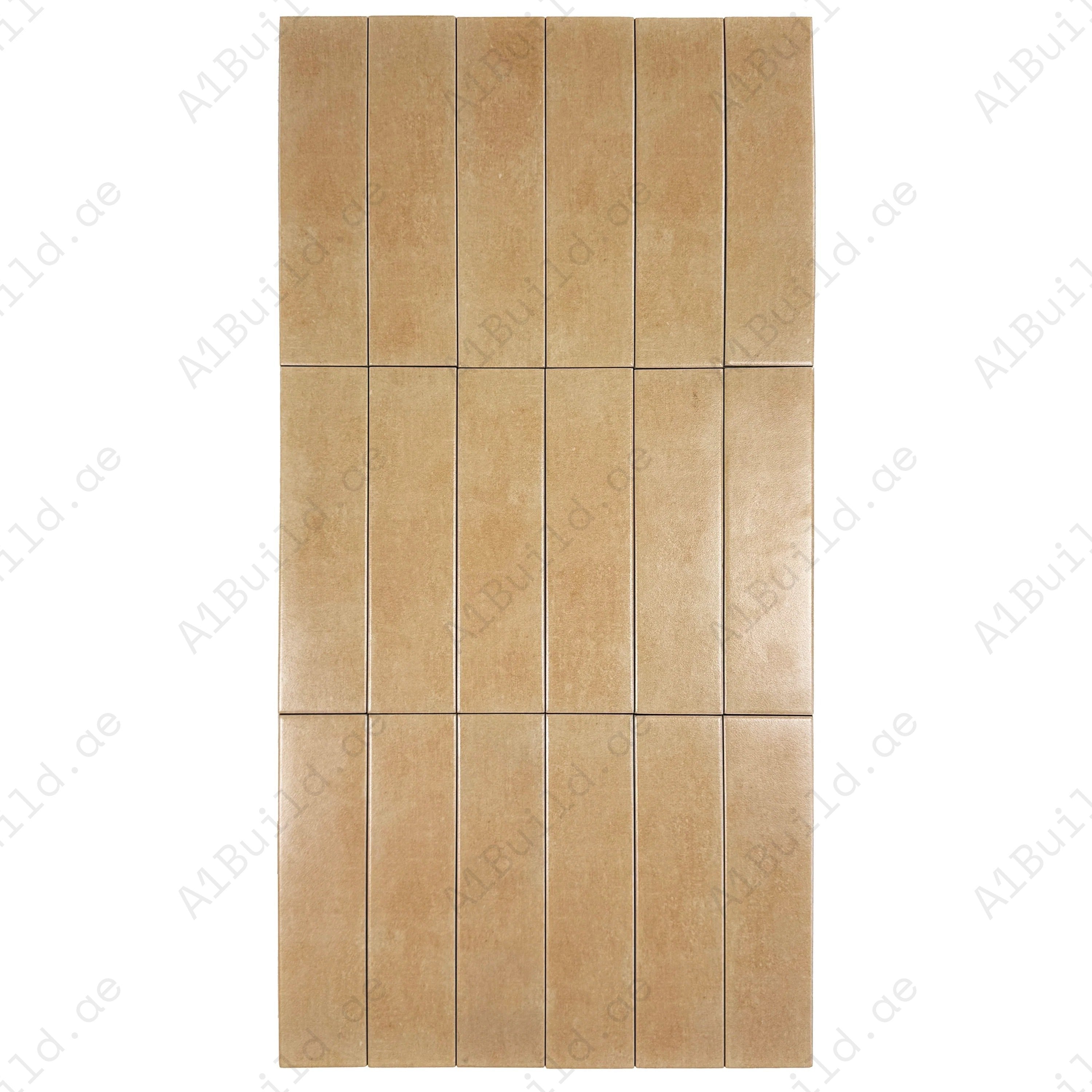 Boutique Beige Semimatte Porcelain Artisanal Tile from Chateau Luxe. Durable, elegant, and versatile for walls, floors, kitchens, bathrooms, and living spaces.