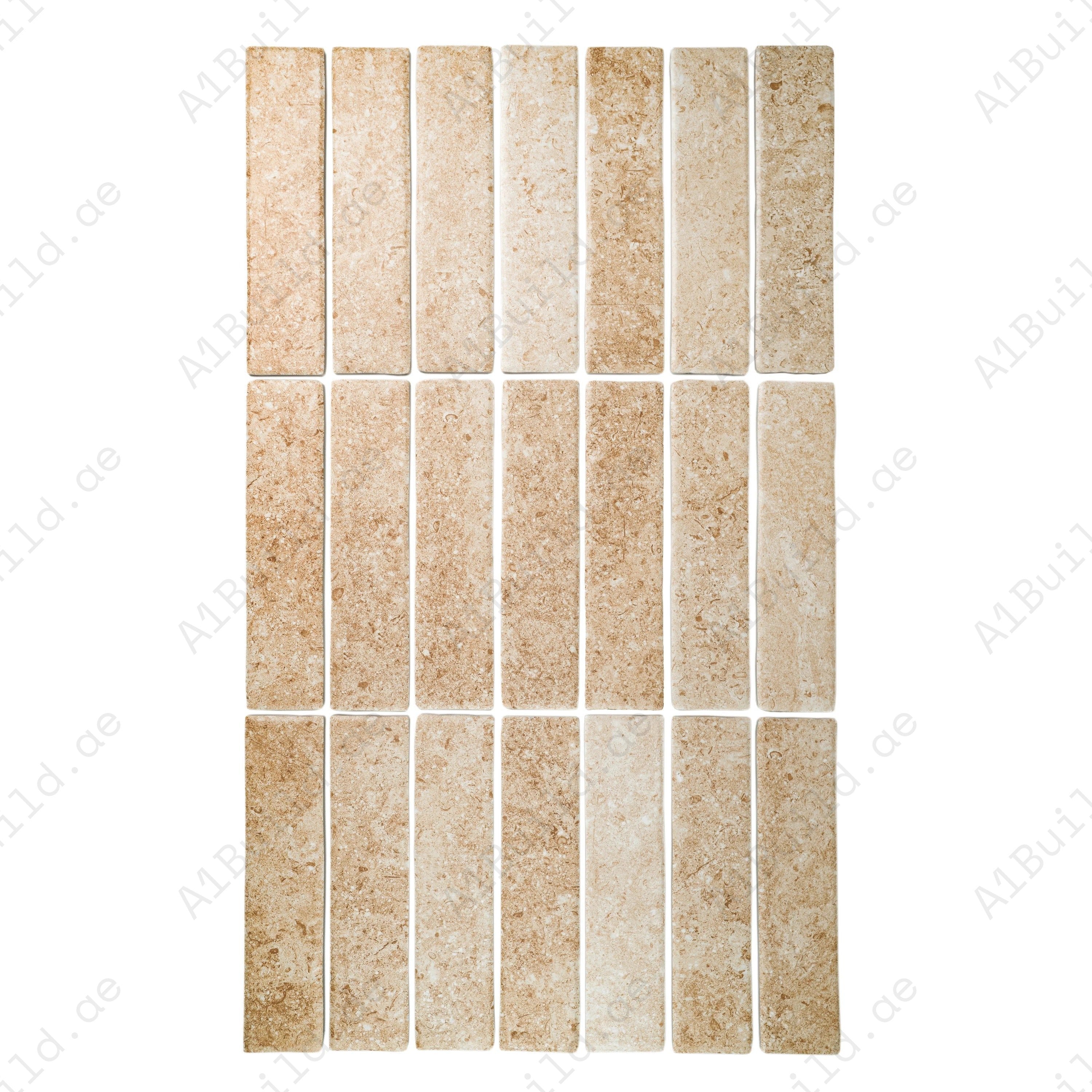 Boutique beige matte porcelain tiles with natural tones. Durable, waterproof & scratch-resistant, perfect for walls, floors, and modern kitchen backsplashes.