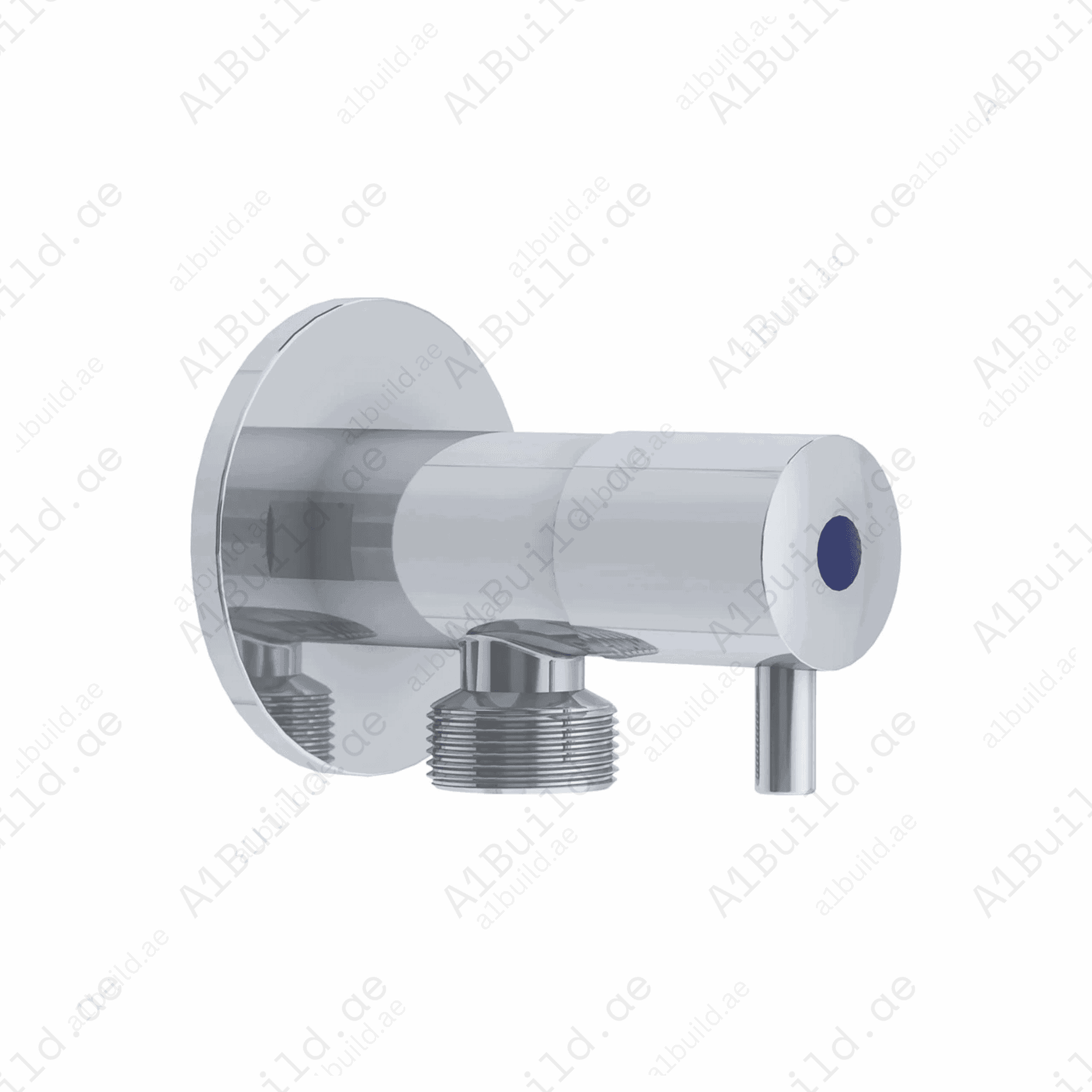 Brass Angle Valve – Hot and Cold Button,Stainless Steel Rosette
