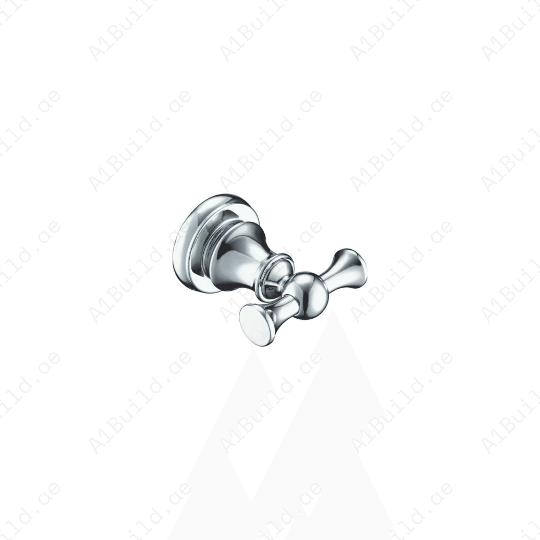 BrassDoubleRobeHook_ChromeWallFasteningwithScrewsandDowels_2