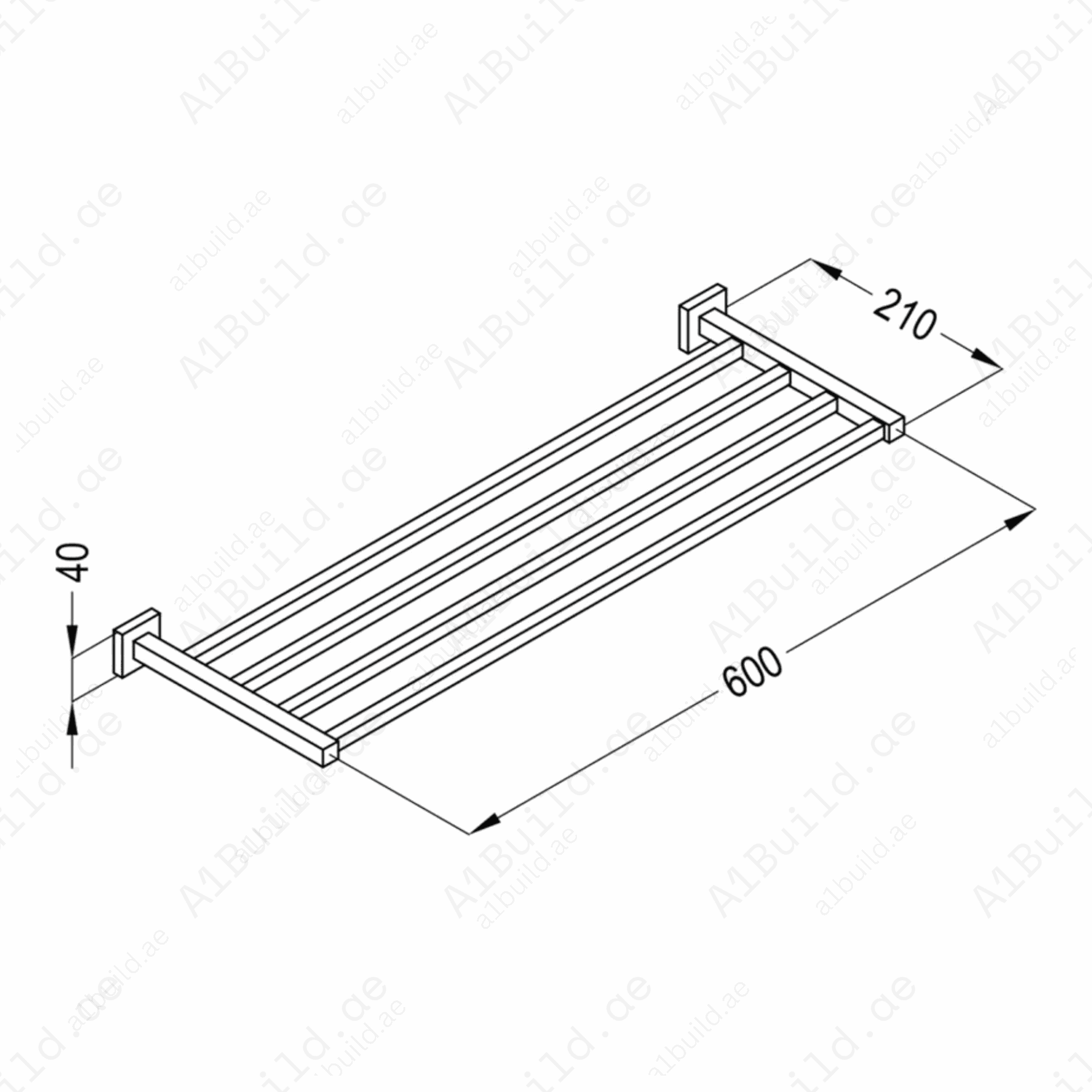 BrassTowelShelfwithSquareBar-ChromeFinish_WallFasteningDesign_3