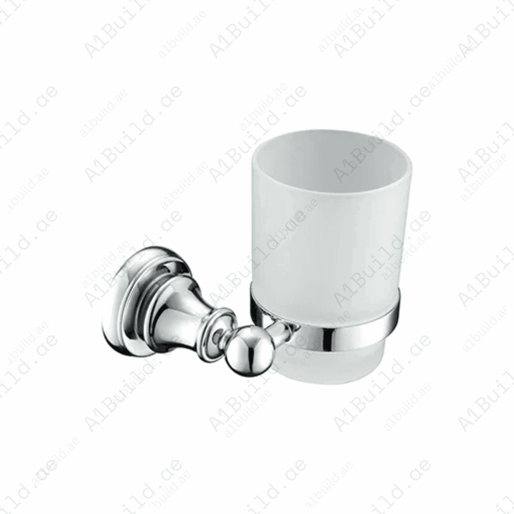 BrassTumblerHolderwithGlass-ChromeFinish_WallFasteningDesign