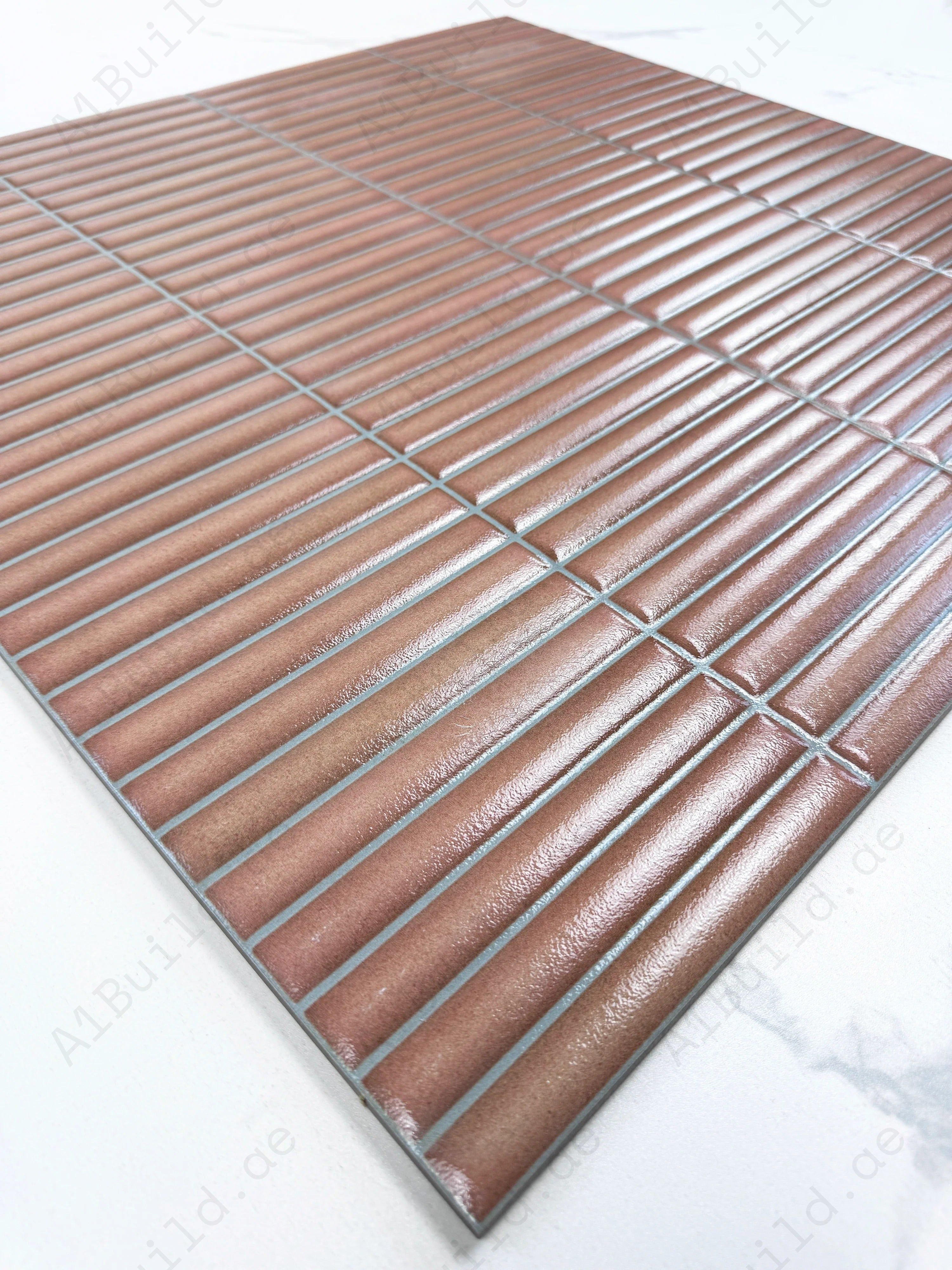 Bright Coral Semimatte Porcelain Tile combines elegance, durability, and versatility, perfect for walls, floors, backsplashes, pools, and easy maintenance.