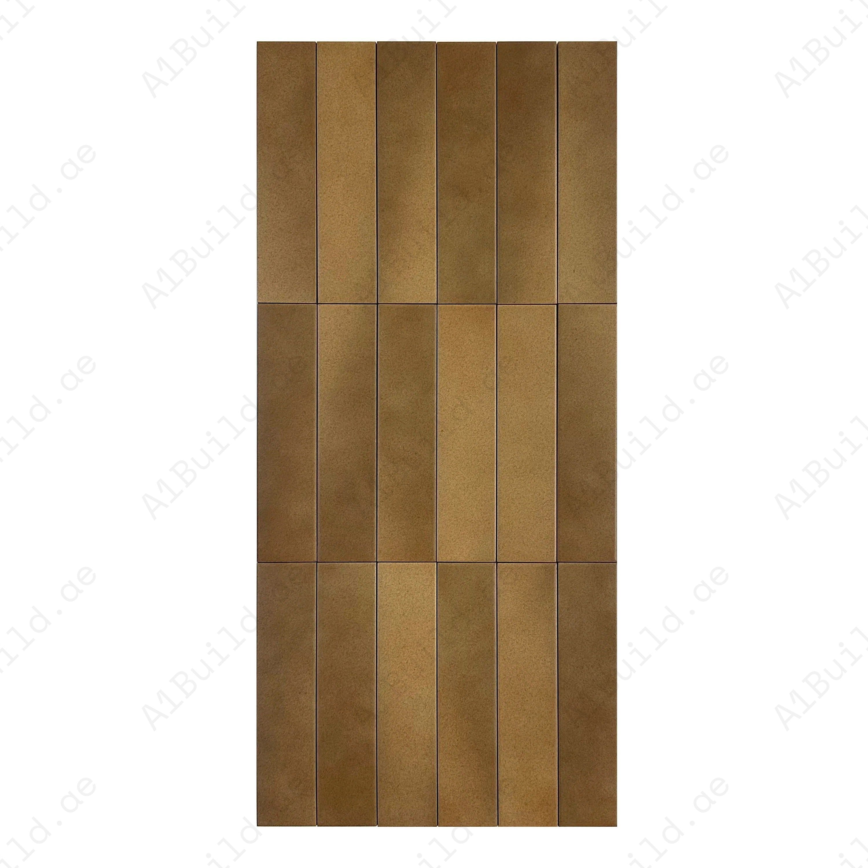 Brown Mixed Matte Porcelain Artisanal Tile with earthy tones. Durable, waterproof, scratch and stain-resistant. Perfect for walls, floors, and backsplash.