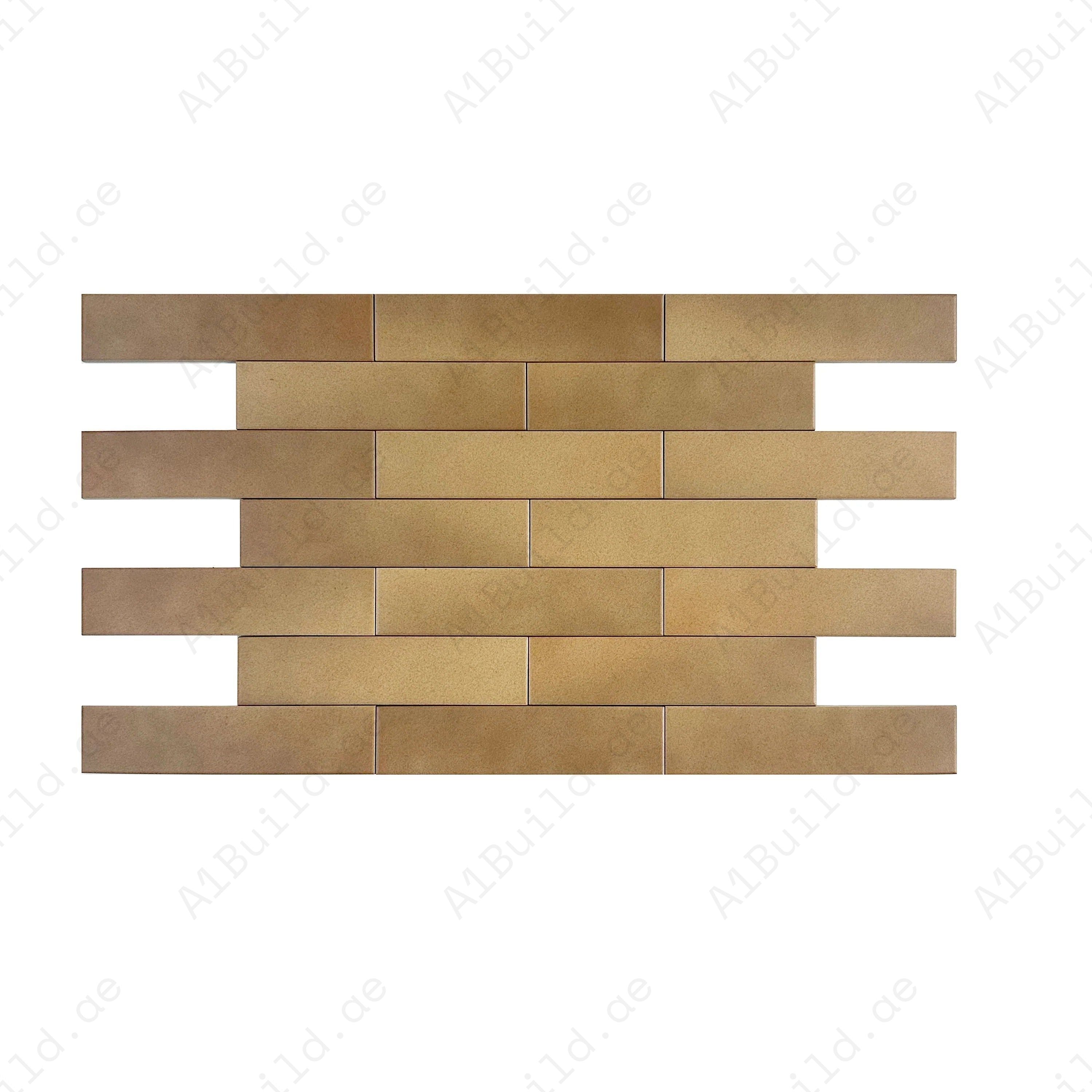Brown Mixed Matte Porcelain Artisanal Tile with earthy tones. Durable, waterproof, scratch and stain-resistant. Perfect for walls, floors, and backsplash.