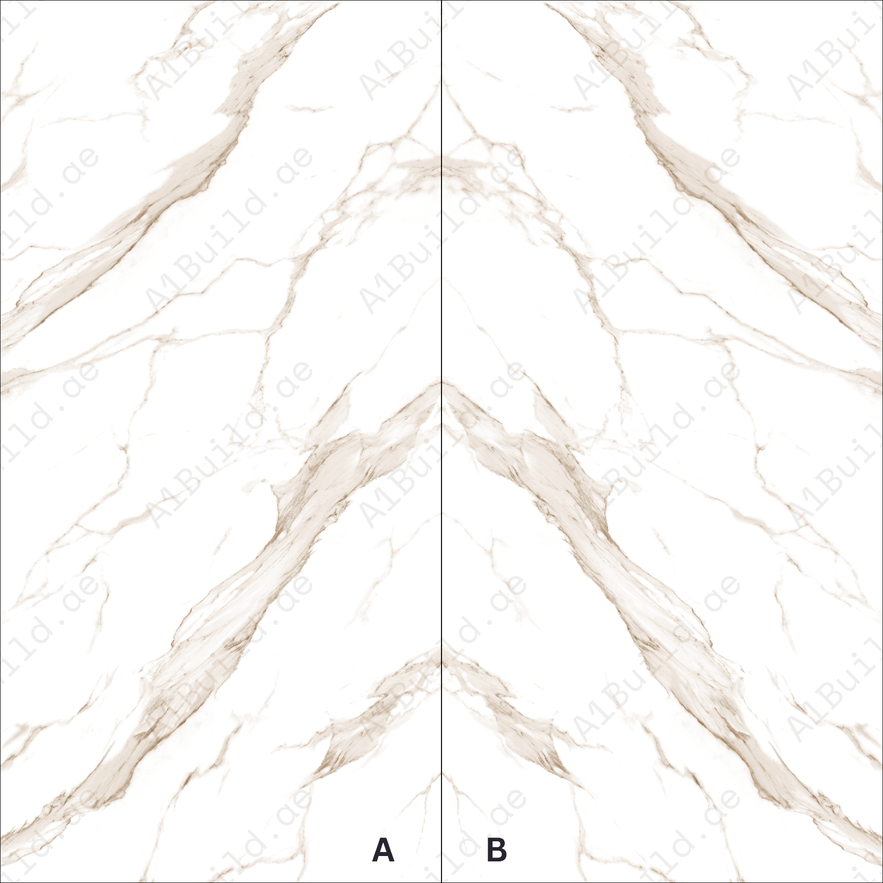 Calacatta Gold High Gloss Porcelain Slabs | 120x240cm White & Gold Tiles for Elegant Interiors