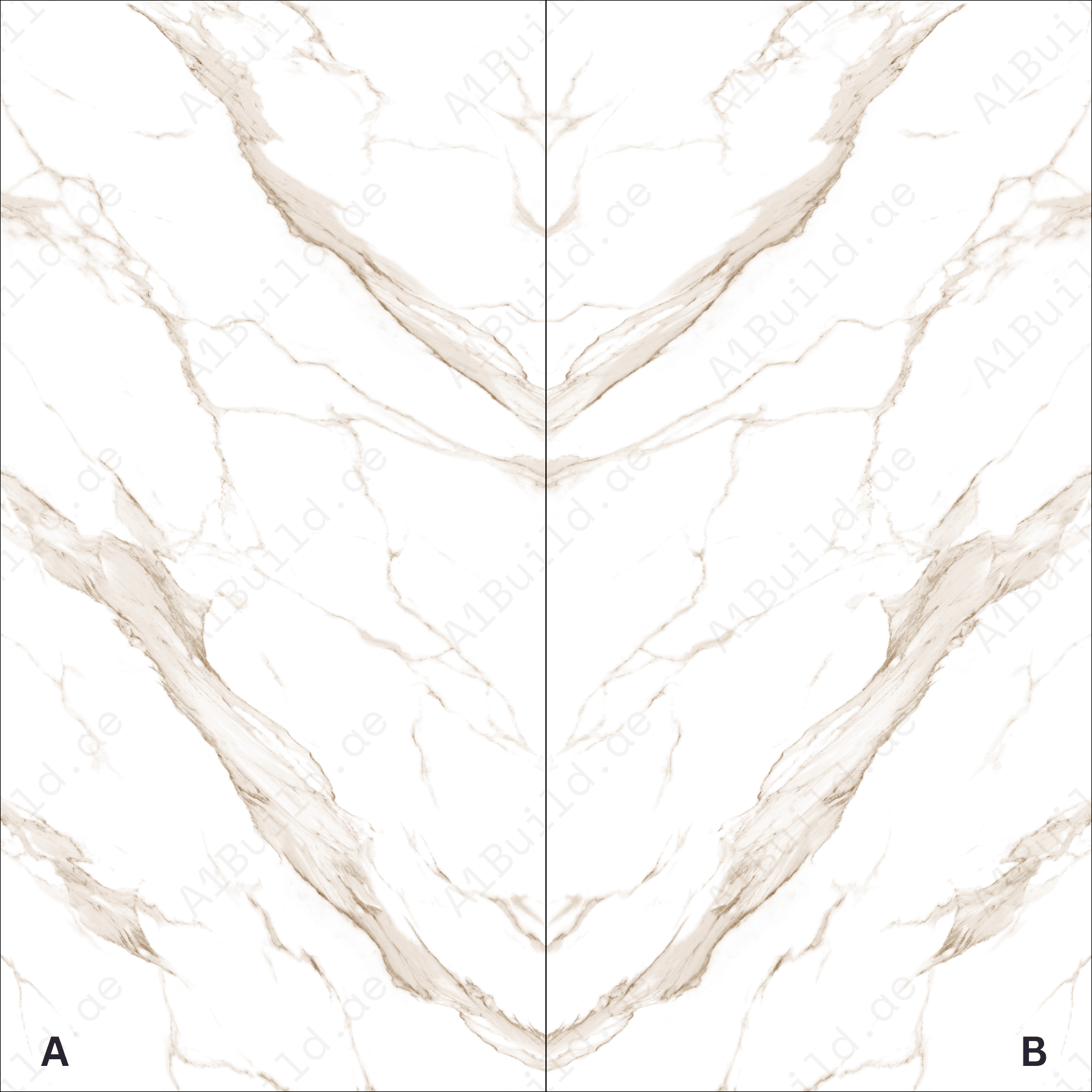 Calacatta Gold High Gloss Porcelain Slabs | 120x240cm White & Gold Tiles for Elegant Interiors