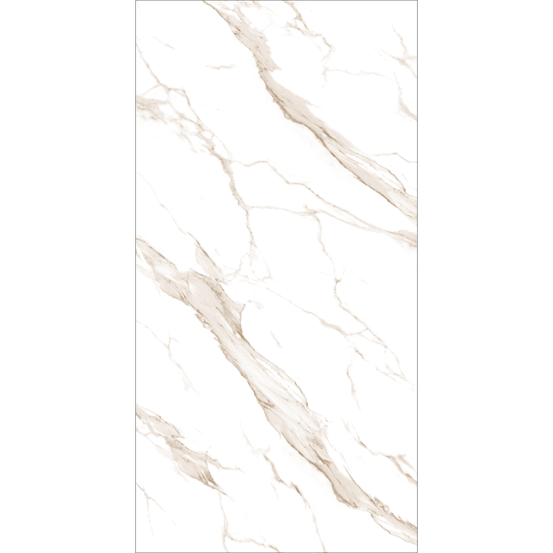 Calacatta Gold High Gloss Porcelain Slabs | 120x240cm White & Gold Tiles for Elegant Interiors