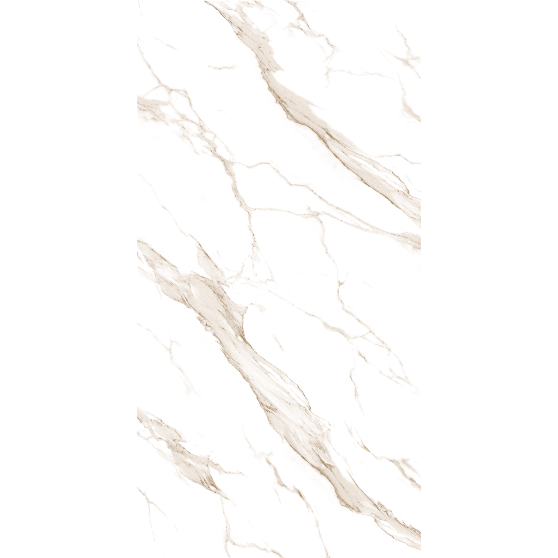 Calacatta Gold High Gloss Porcelain Slabs | 120x240cm White & Gold Tiles for Elegant Interiors
