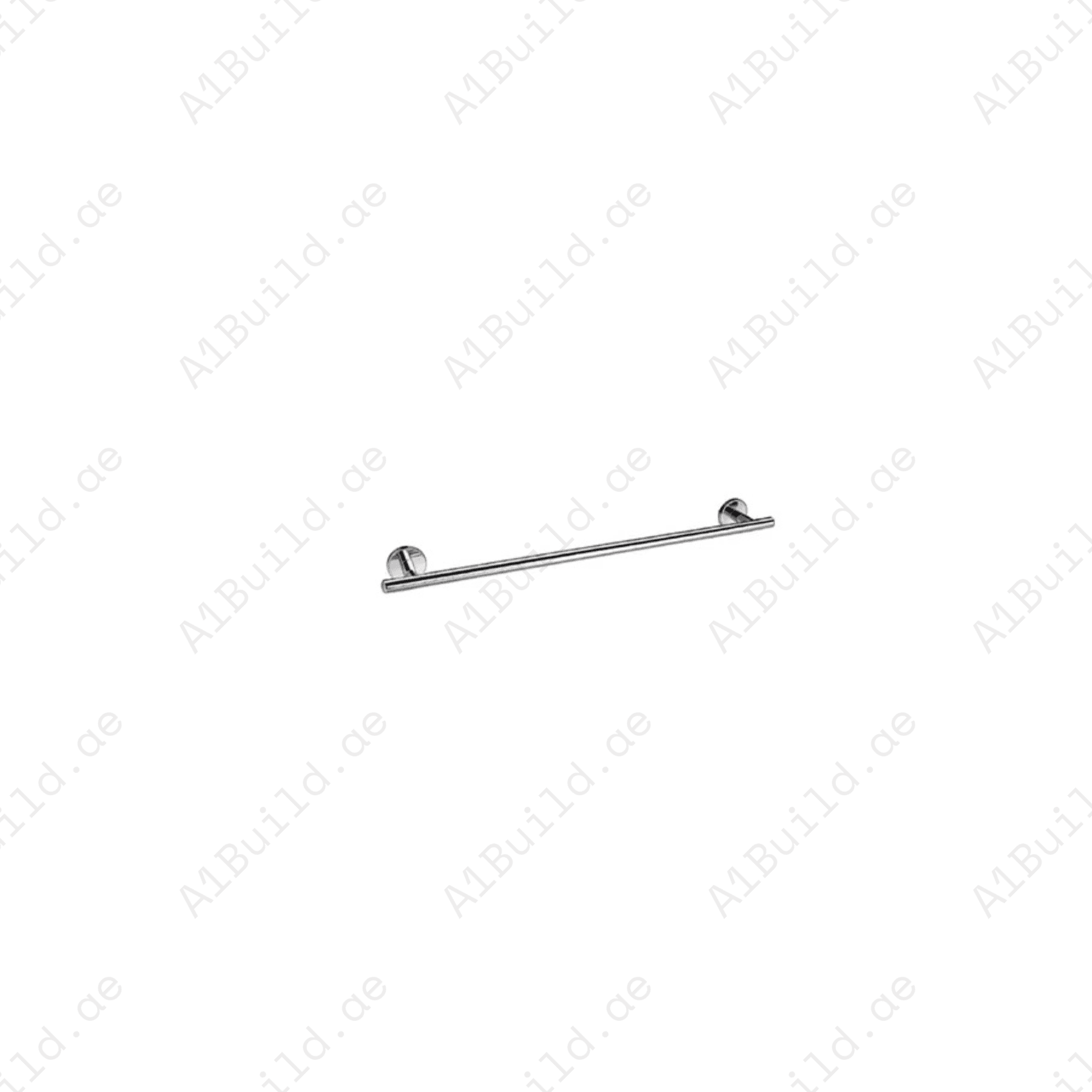 CALIBER Chrome Single Towel Bar | Wall Fastening with Screws & Dowels