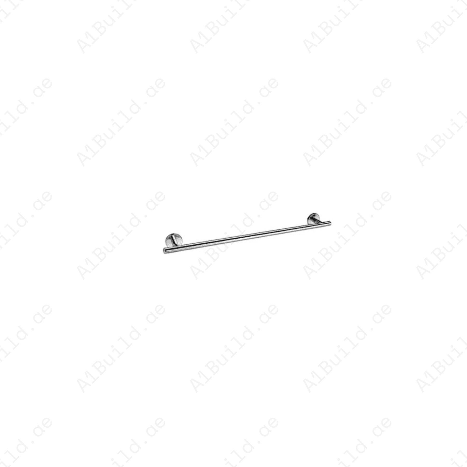 CALIBER Chrome Single Towel Bar | Wall Fastening with Screws & Dowels