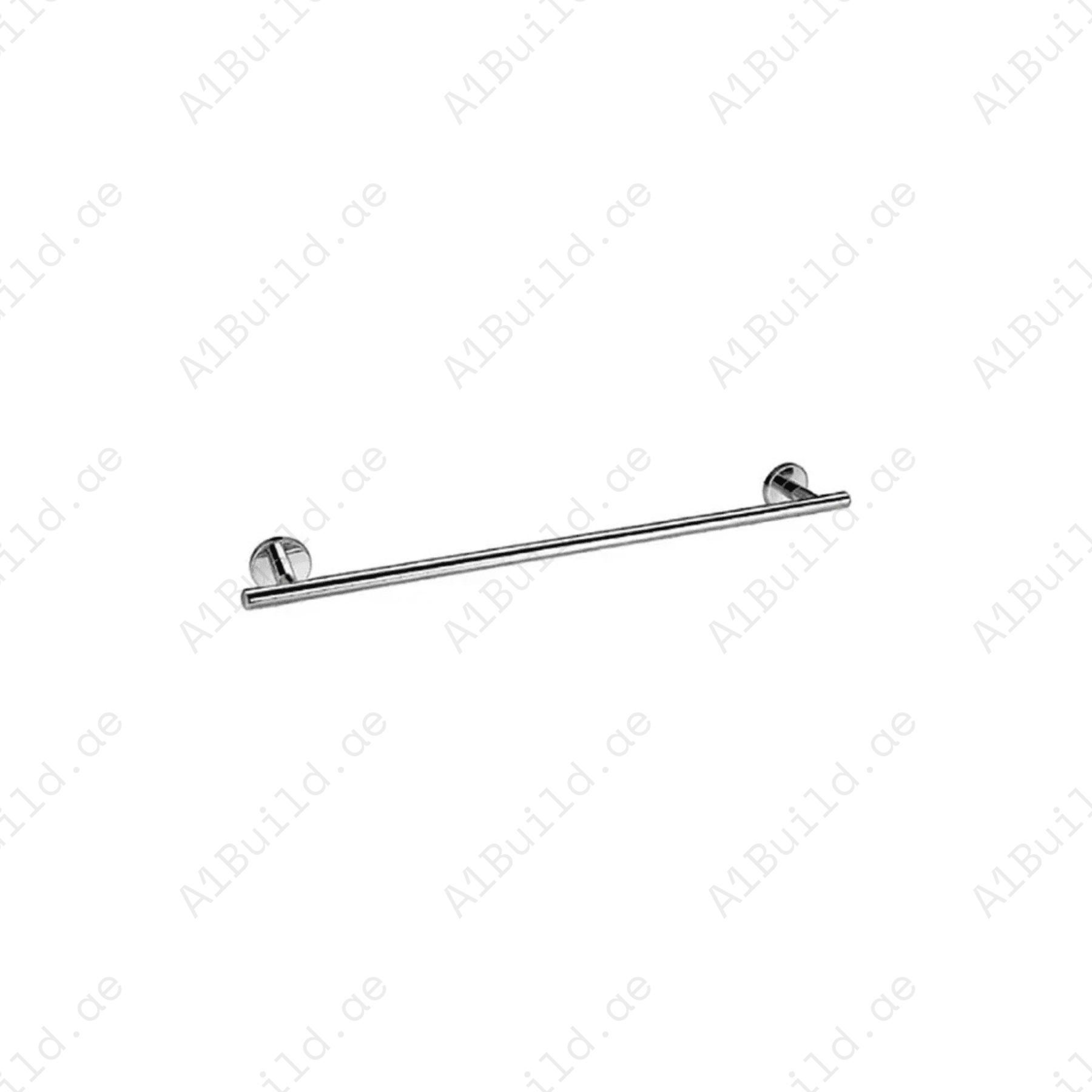 CALIBER Single Towel Bar in Chrome | Wall Fastening with Screws & Dowels