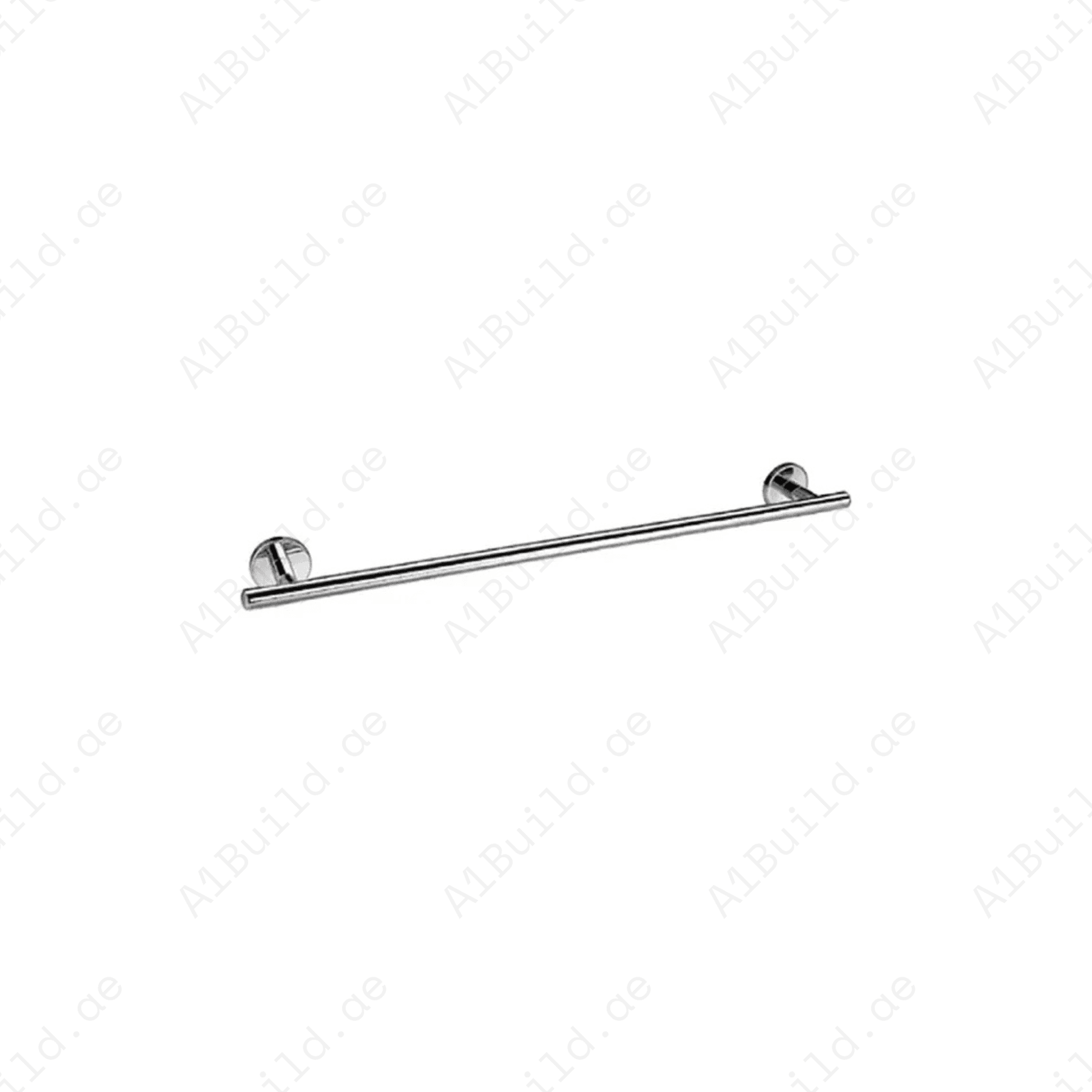 CALIBER Single Towel Bar in Chrome | Wall Fastening with Screws & Dowels
