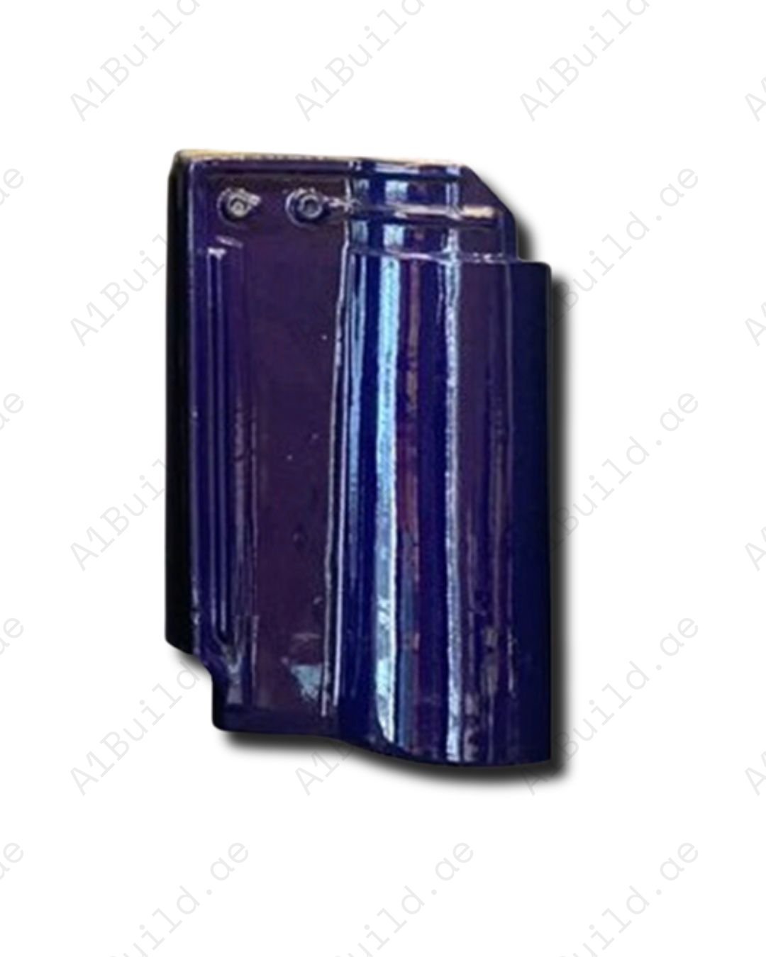 CEIPO Blue Roof Tile 41.5×28.4 cm. 3.2kg glazed ceramic, 14/m², strong, UV resistant, durable and elegant for luxury roofing.